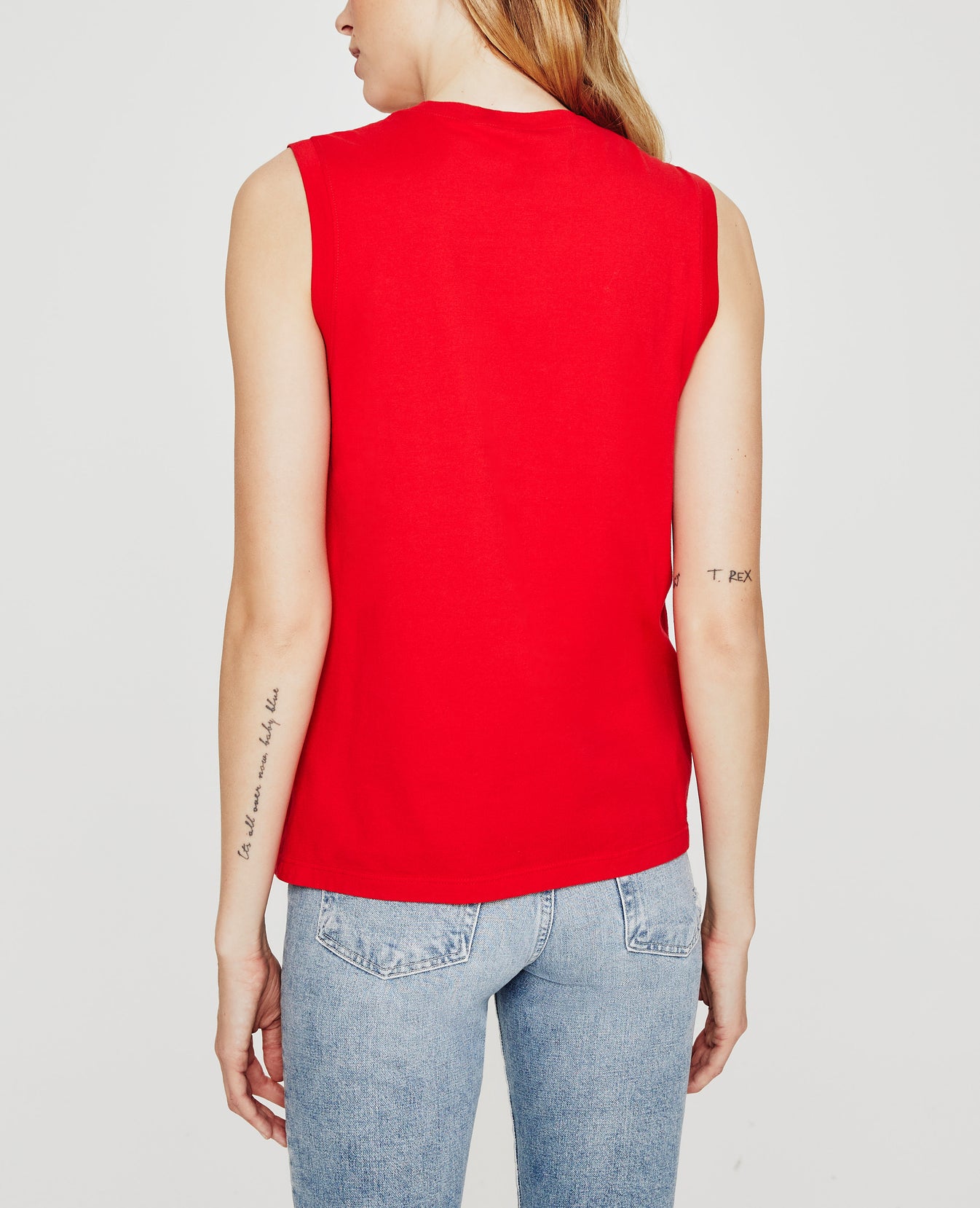 Jagger Muscle Tank True Red Womens Top Photo 6