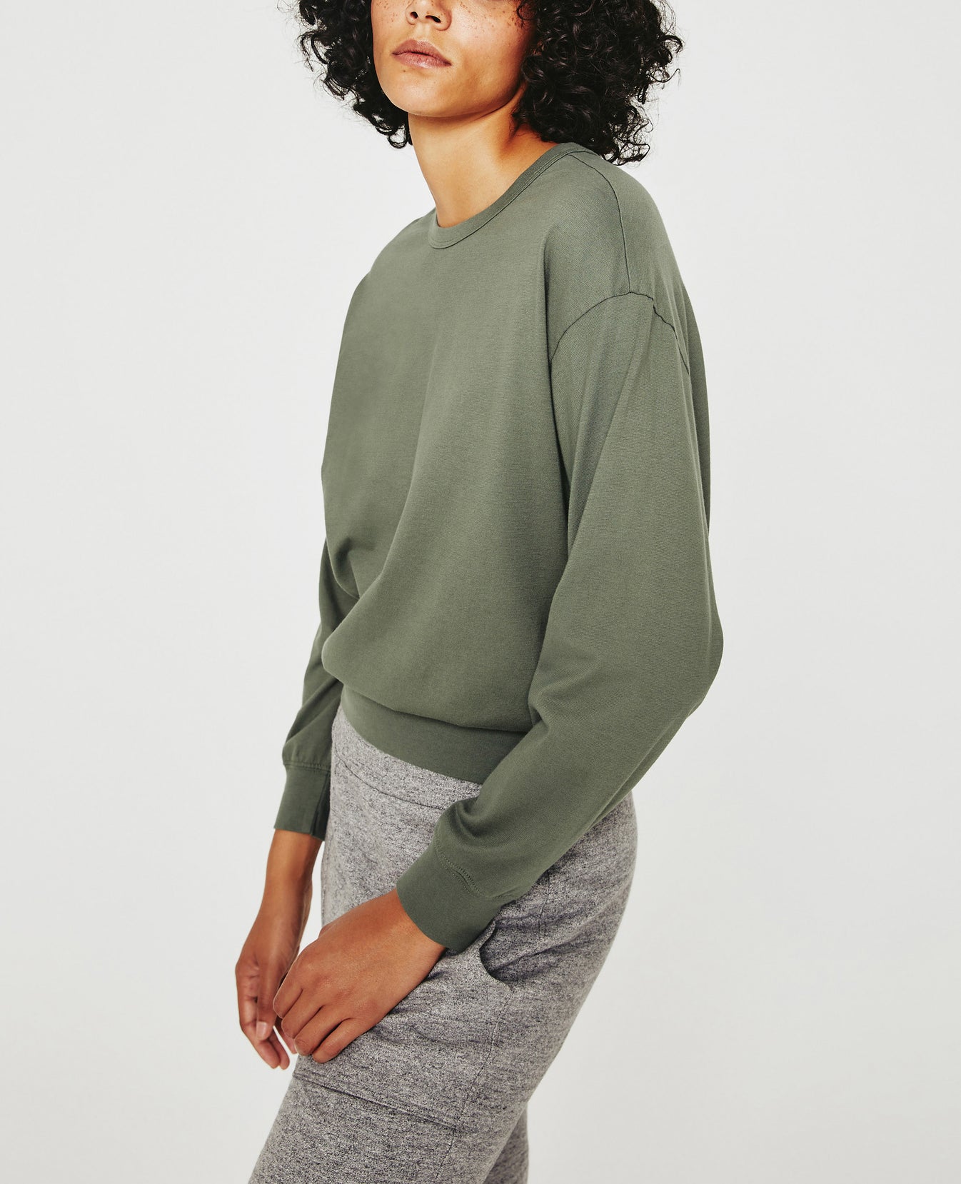 Karter Pullover Hunter Sage Oversized  Long Sleeve Pullover Women Top Photo 4