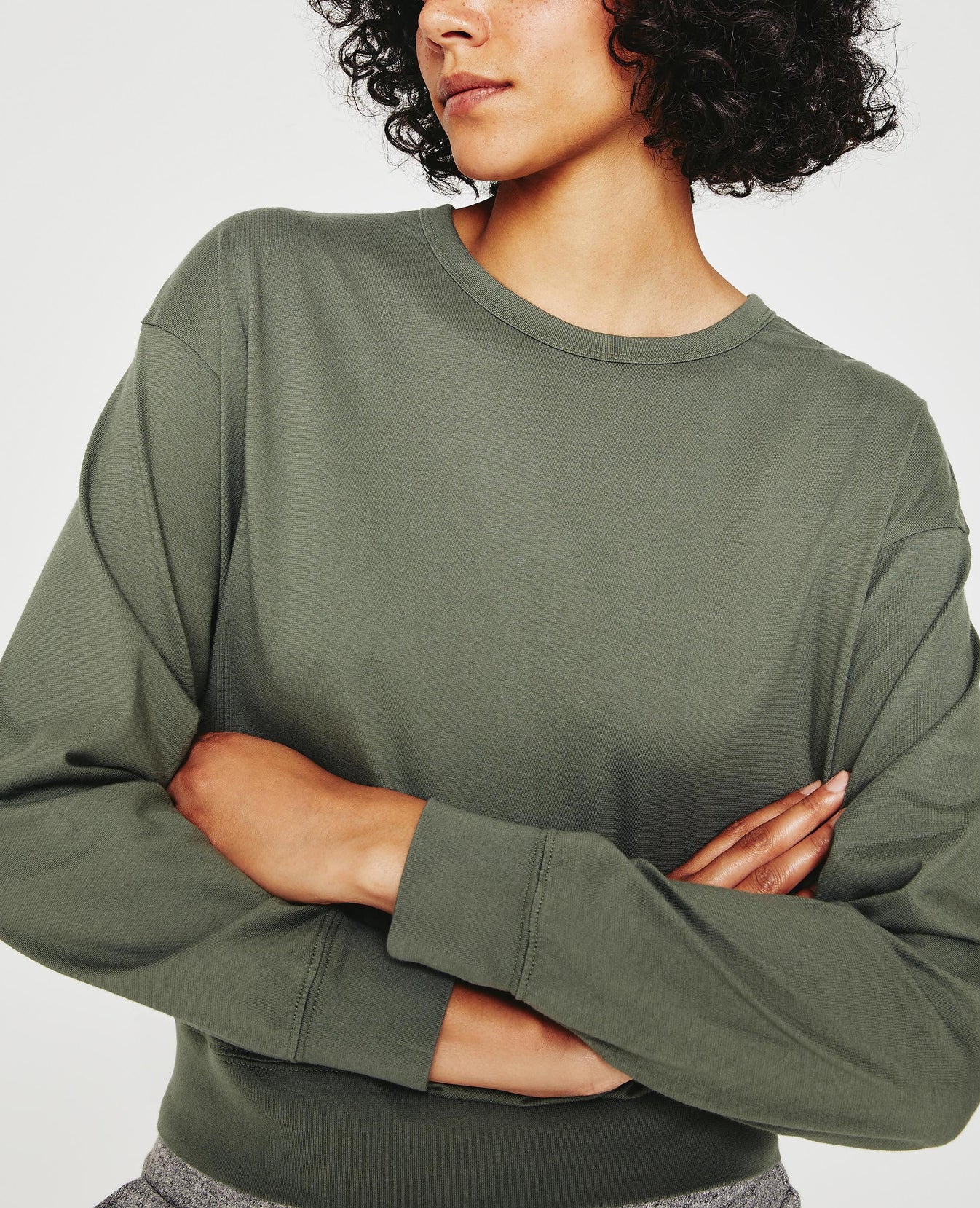 Karter Pullover Hunter Sage Oversized  Long Sleeve Pullover Women Top Photo 6