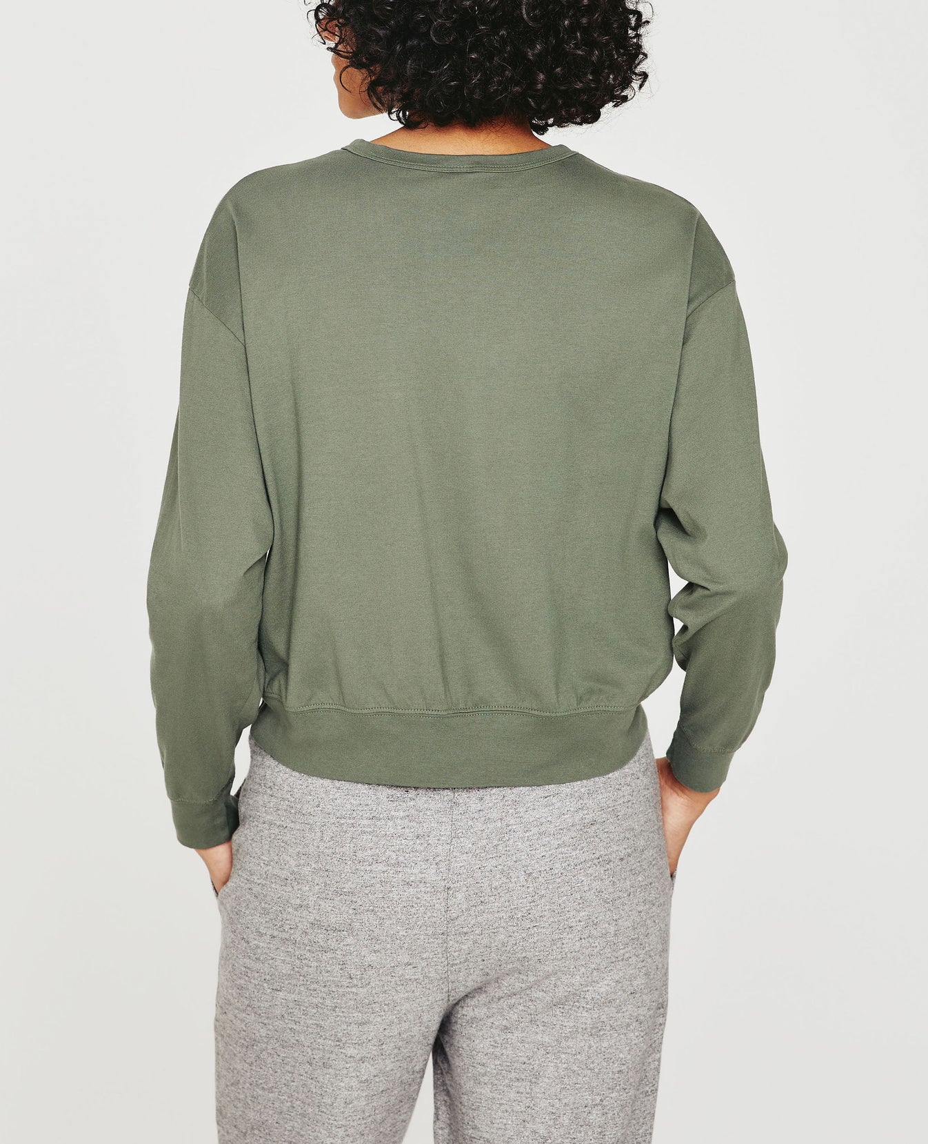 Karter Pullover Hunter Sage Oversized  Long Sleeve Pullover Women Top Photo 8