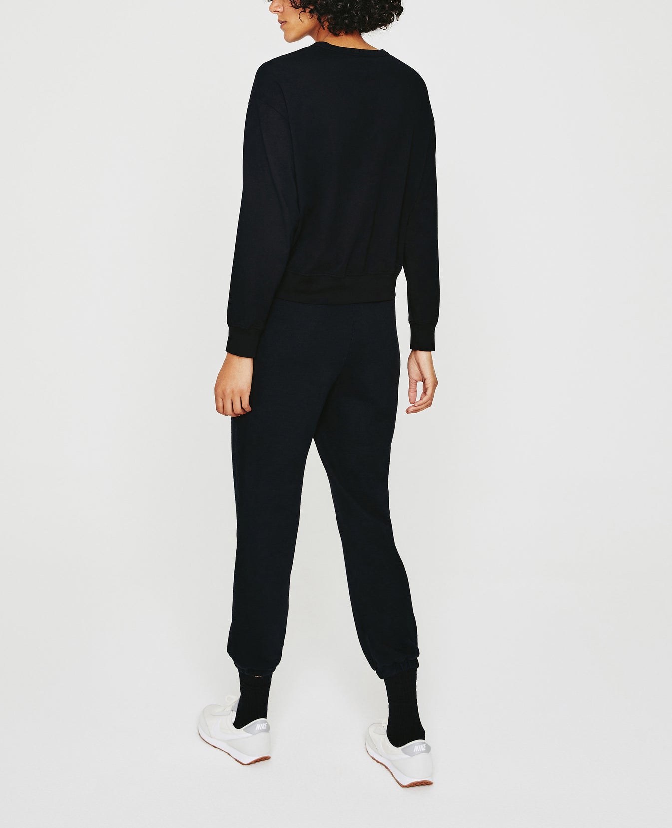 Karter Pullover True Black Oversized  Long Sleeve Pullover Women Top Photo 6