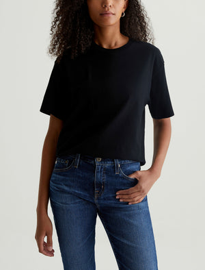 Karter Ex-Boyfriend True Black Oversized Fit Short Sleeve Crew Neck T- Women Top Photo 1