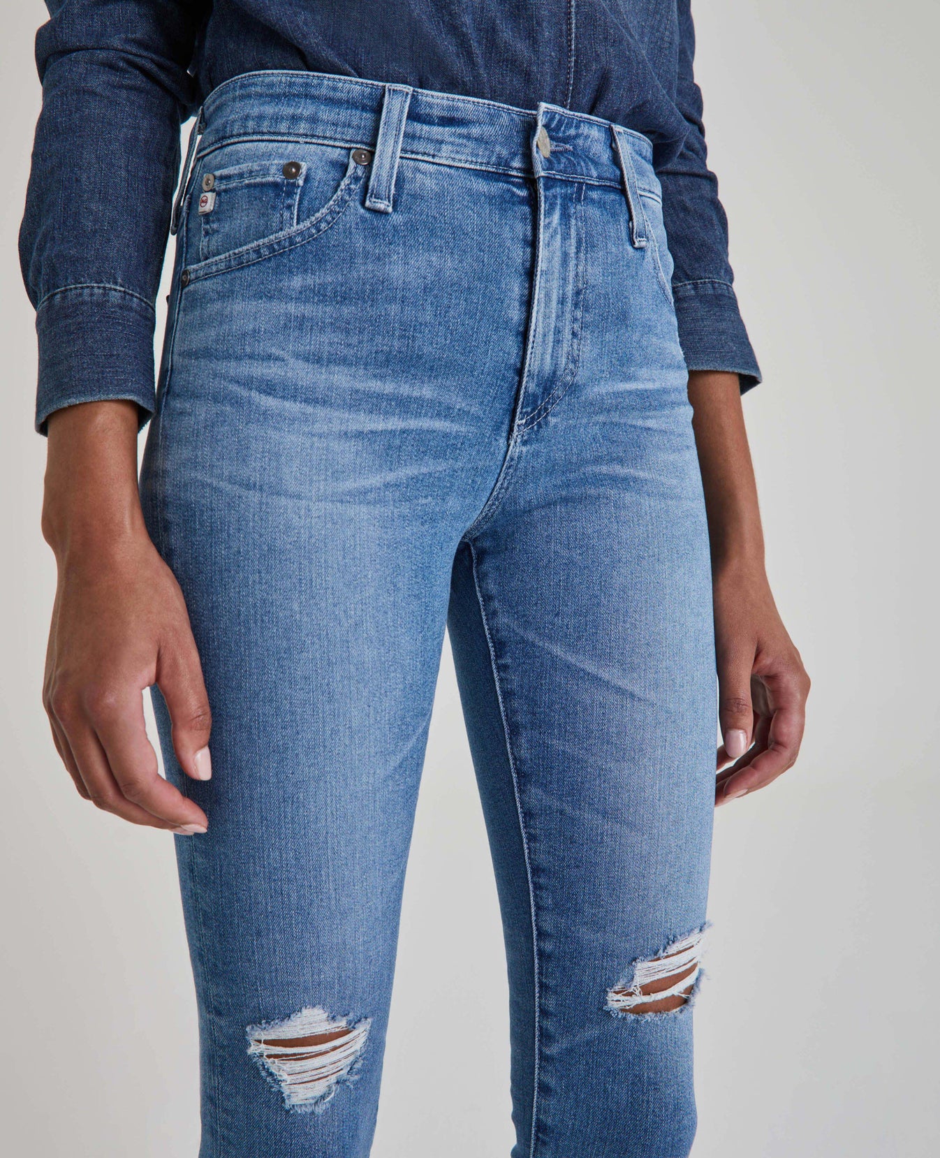 Farrah Skinny Ankle 16 Years Composure Destructed High-Rise Skinny Ankle Women Bottoms Photo 2