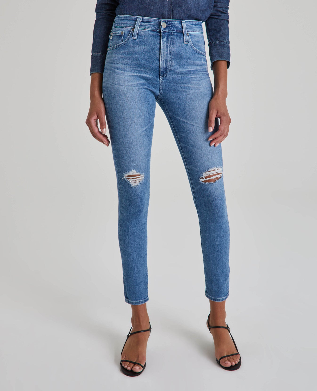 Farrah Skinny Ankle 16 Years Composure Destructed High-Rise Skinny Ankle Women Bottoms Photo 5