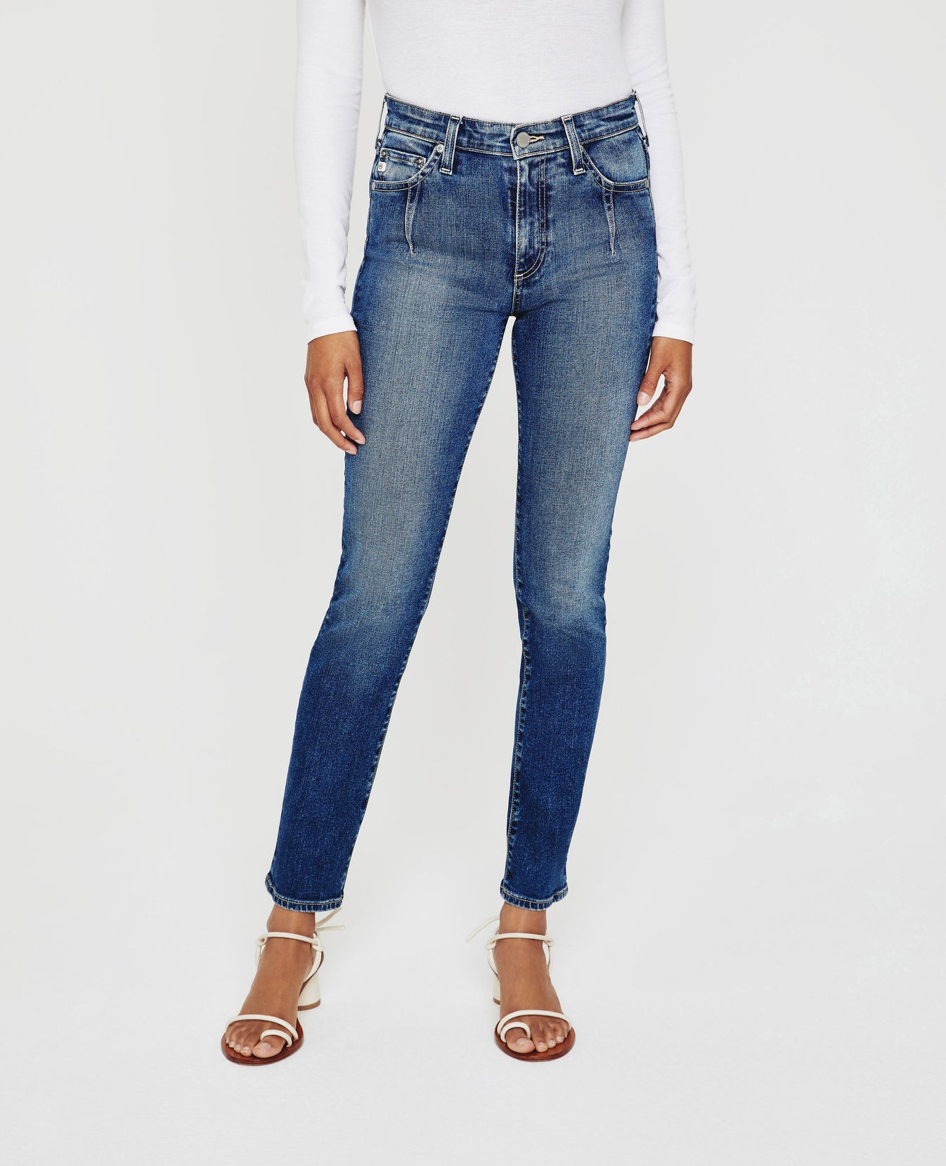 Darted Mari Belgrave High-Rise Slim Straight Women Bottoms Photo 2