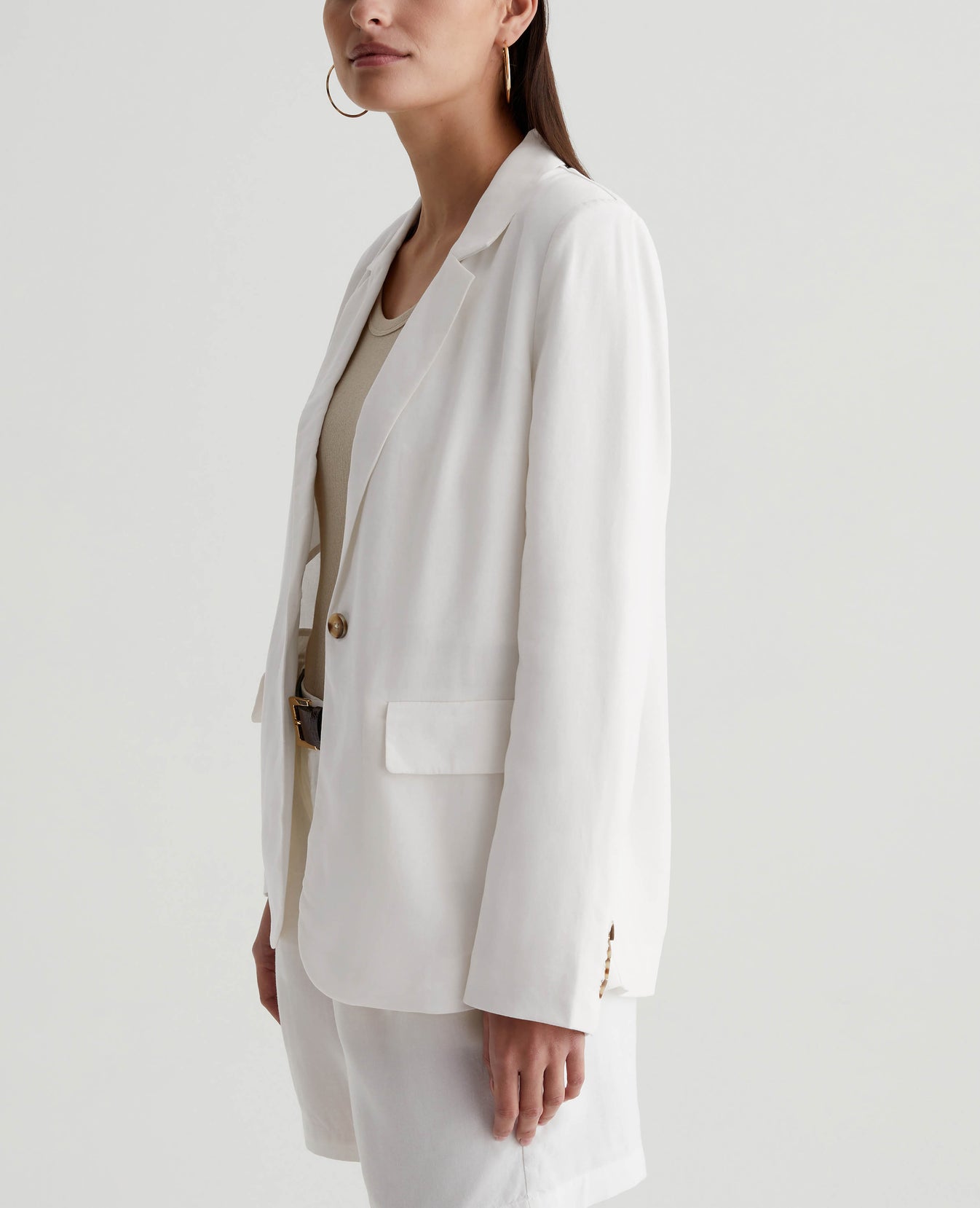 Maren Blazer Powder Womens Top Photo 2