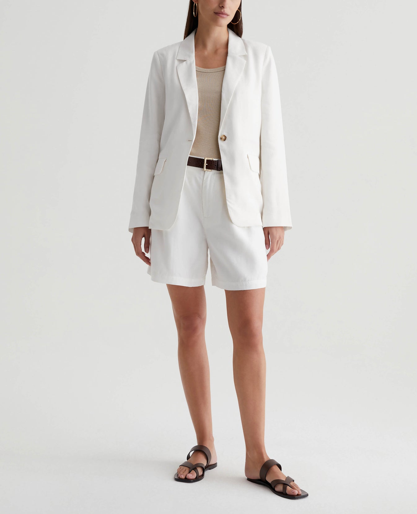 Maren Blazer Powder Womens Top Photo 4