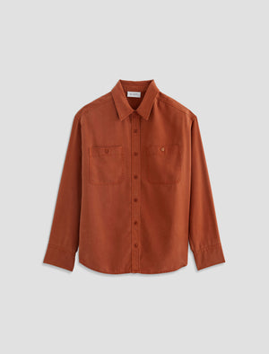 Leny Cavern Clay Relaxed Shirt Women Top Photo 9
