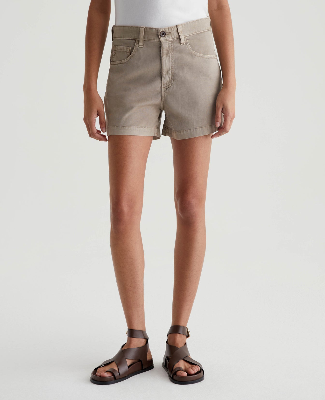 Clove Short Sulfur Desert Taupe Womens Bottom Photo 2