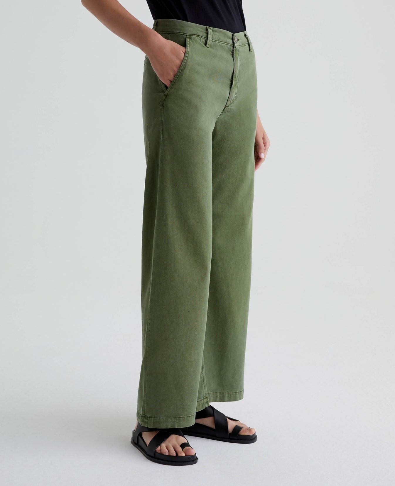 Caden Wide Leg Sulfur Pine Womens Bottom Photo 4