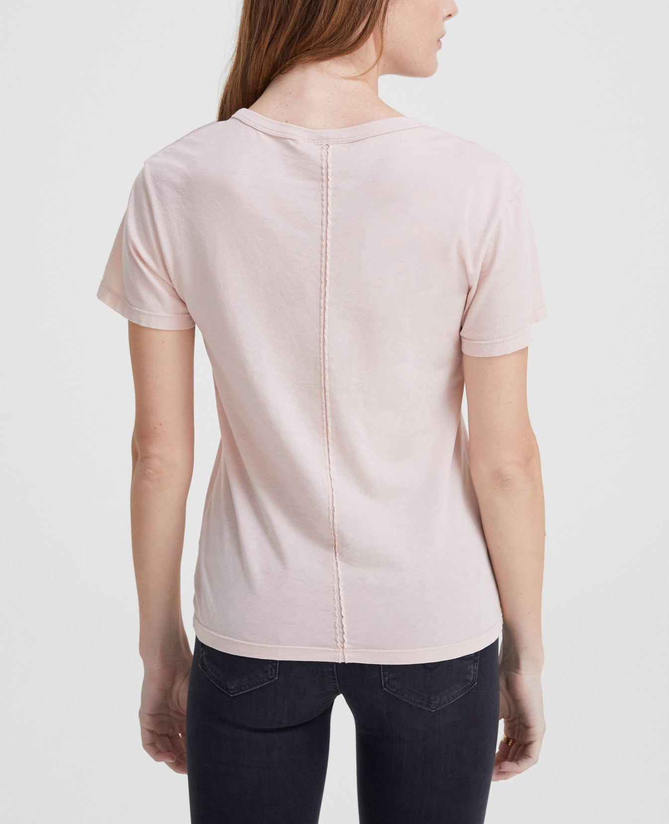 Henson Tee Peaked Pink Short Sleeve Tee Women Tops Photo 3