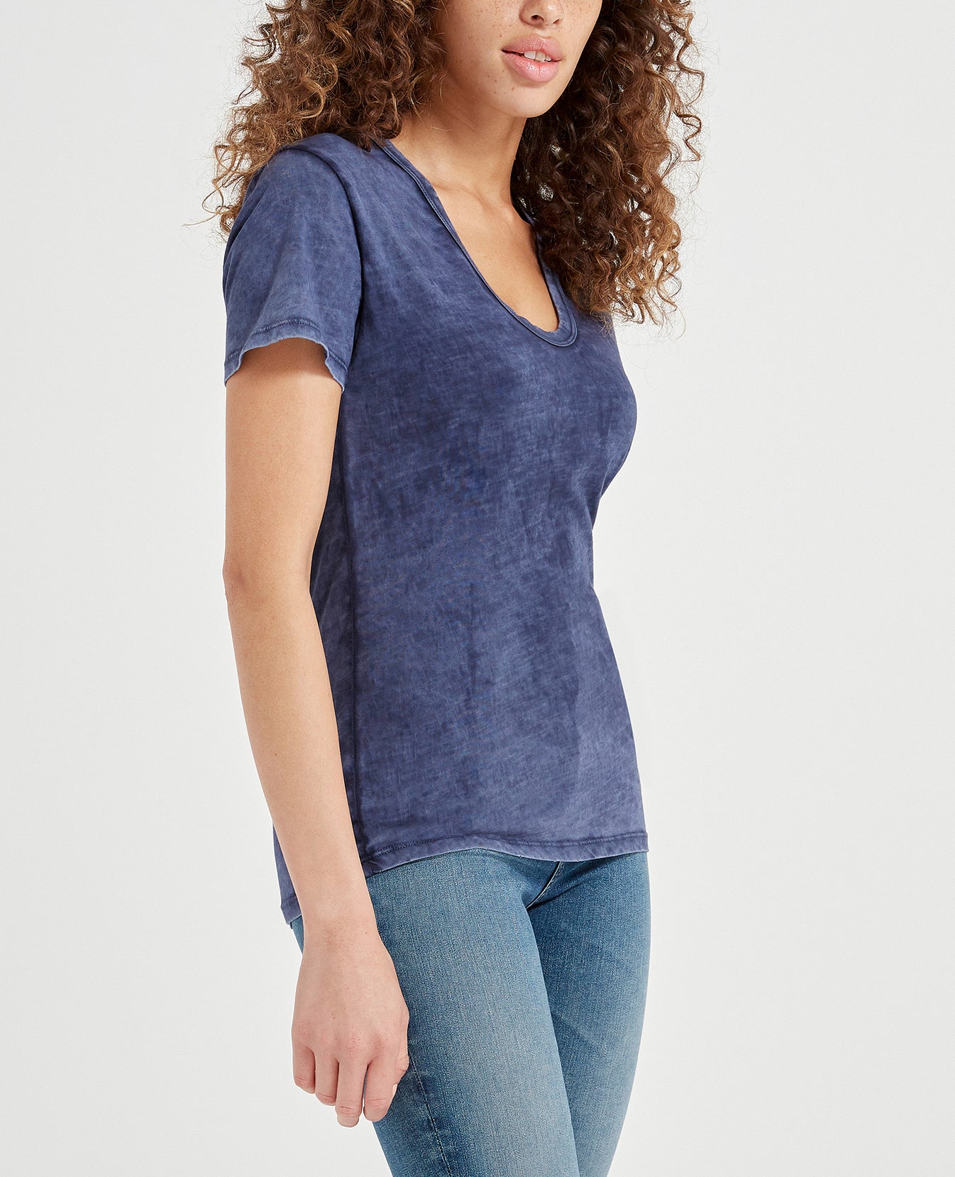 Henson Tee Sunbaked Indigo Ink Short Sleeve Tee Women Tops Photo 2