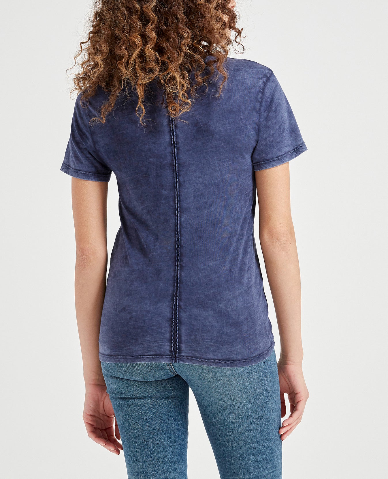 Henson Tee Sunbaked Indigo Ink Short Sleeve Tee Women Tops Photo 3