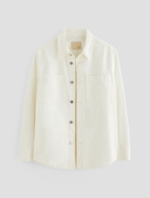 Vita Powder Destructed Relaxed Shirt Jacket Women Top Photo 9