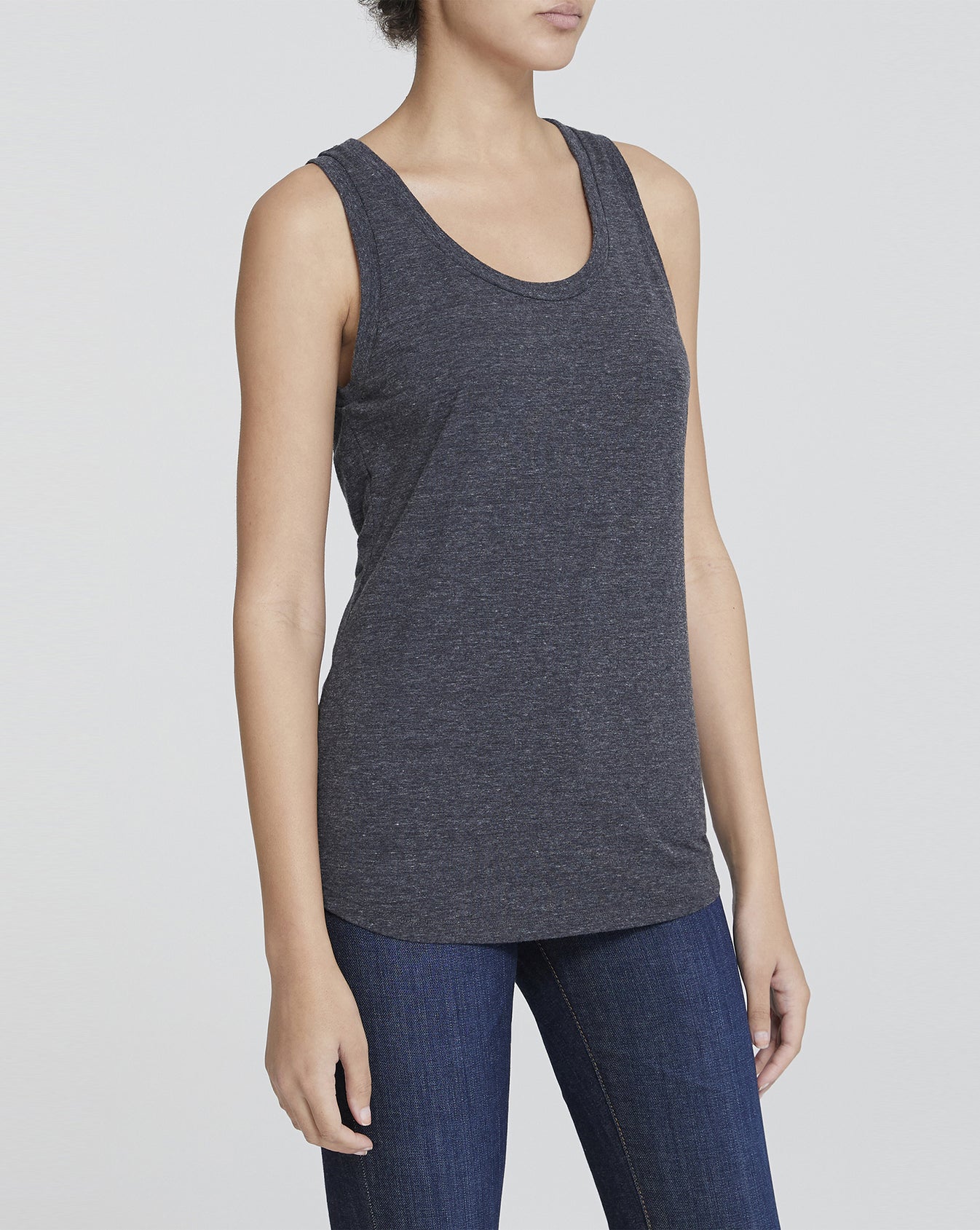 Cambria Tank Heather Charcoal Classic Scoop Tank Women Tops Photo 1