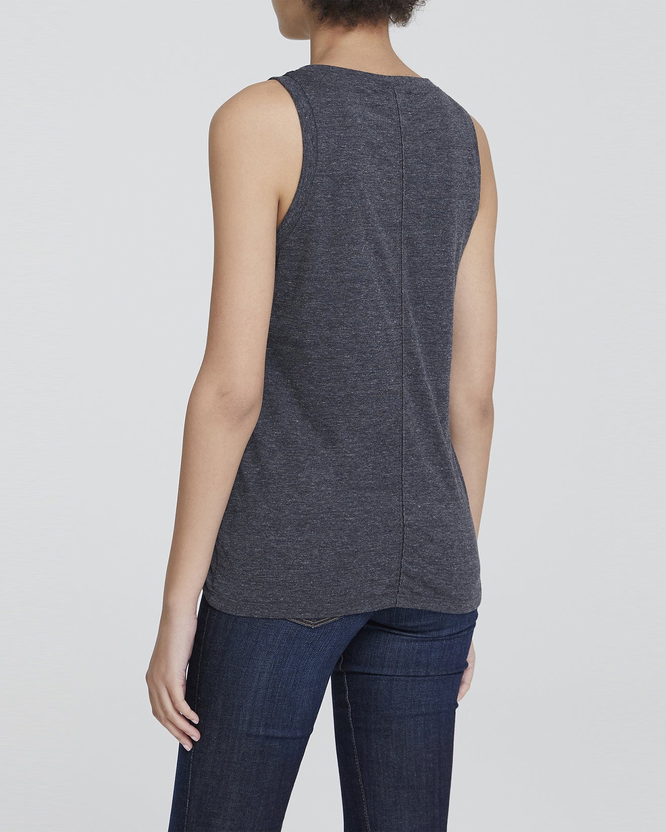 Cambria Tank Heather Charcoal Classic Scoop Tank Women Tops Photo 2