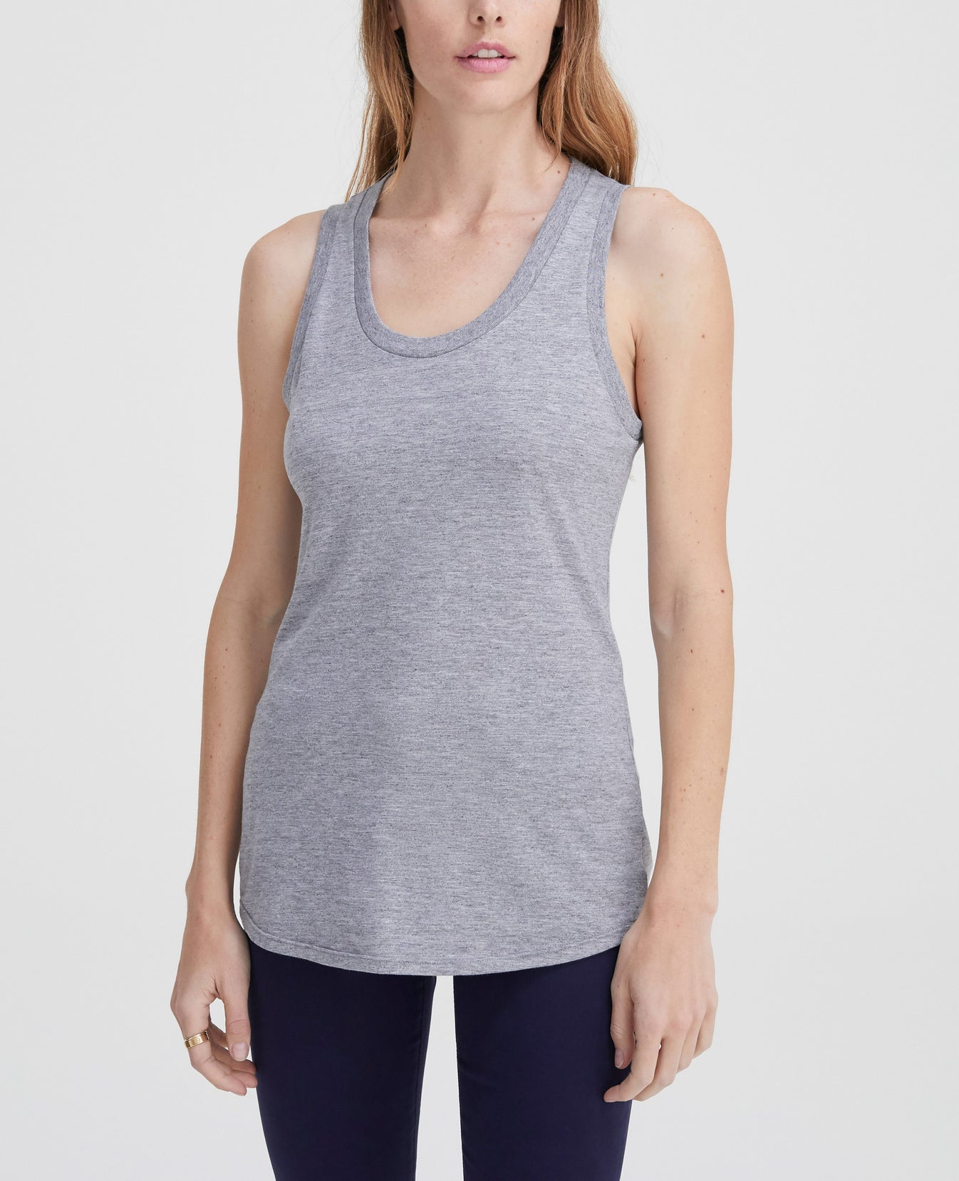 Cambria Tank Heather Grey Classic Scoop Tank Women Tops Photo 1