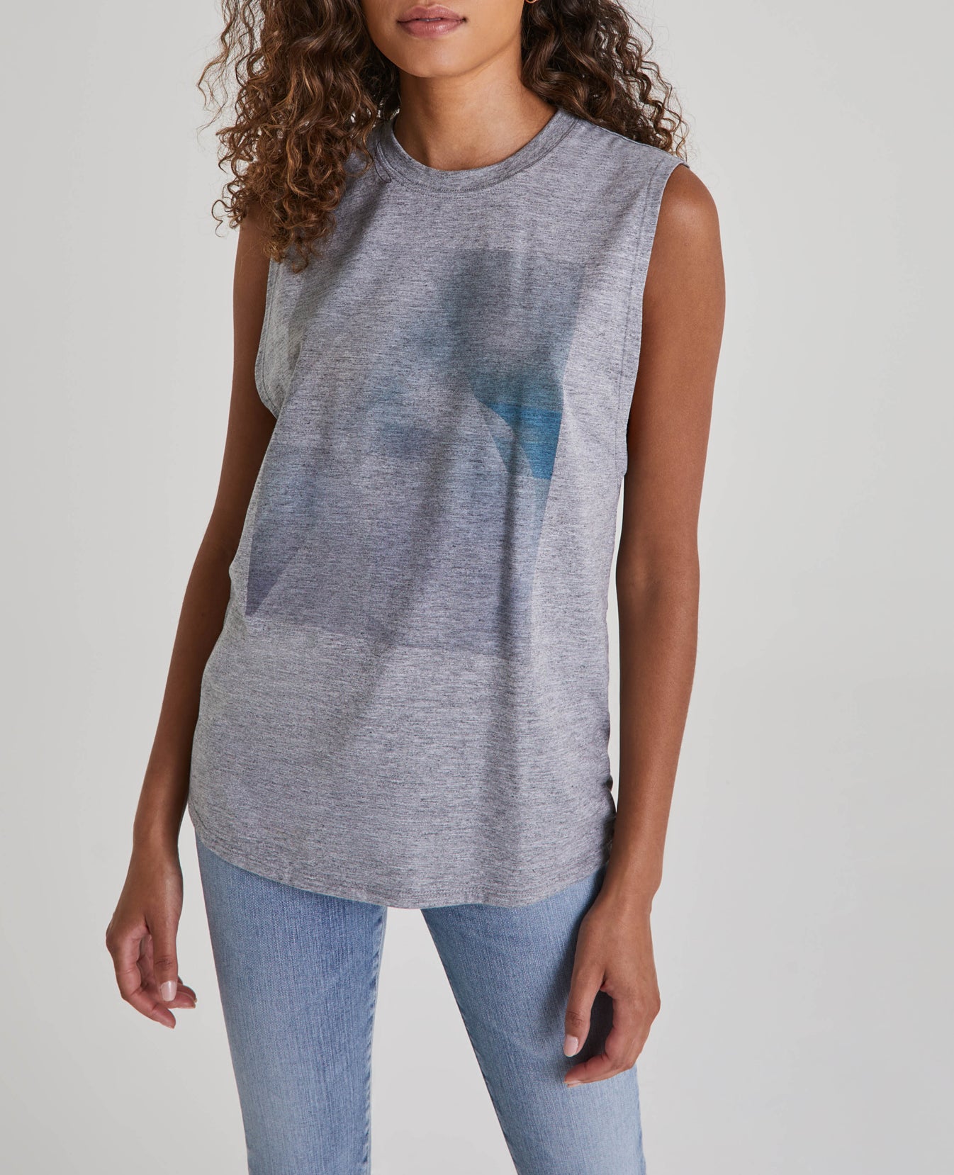 Zoey Muscle Tank Arcane Ocean Stone Muscle Tank Women Tops Photo 1