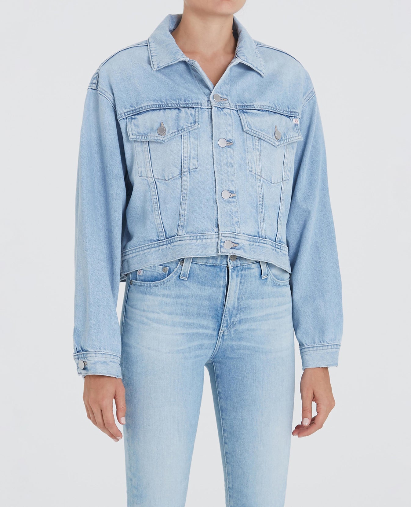 Mirah Cropped Trucker Jacket 1996 Era Cropped Trucker Jacket Women Tops Photo 1