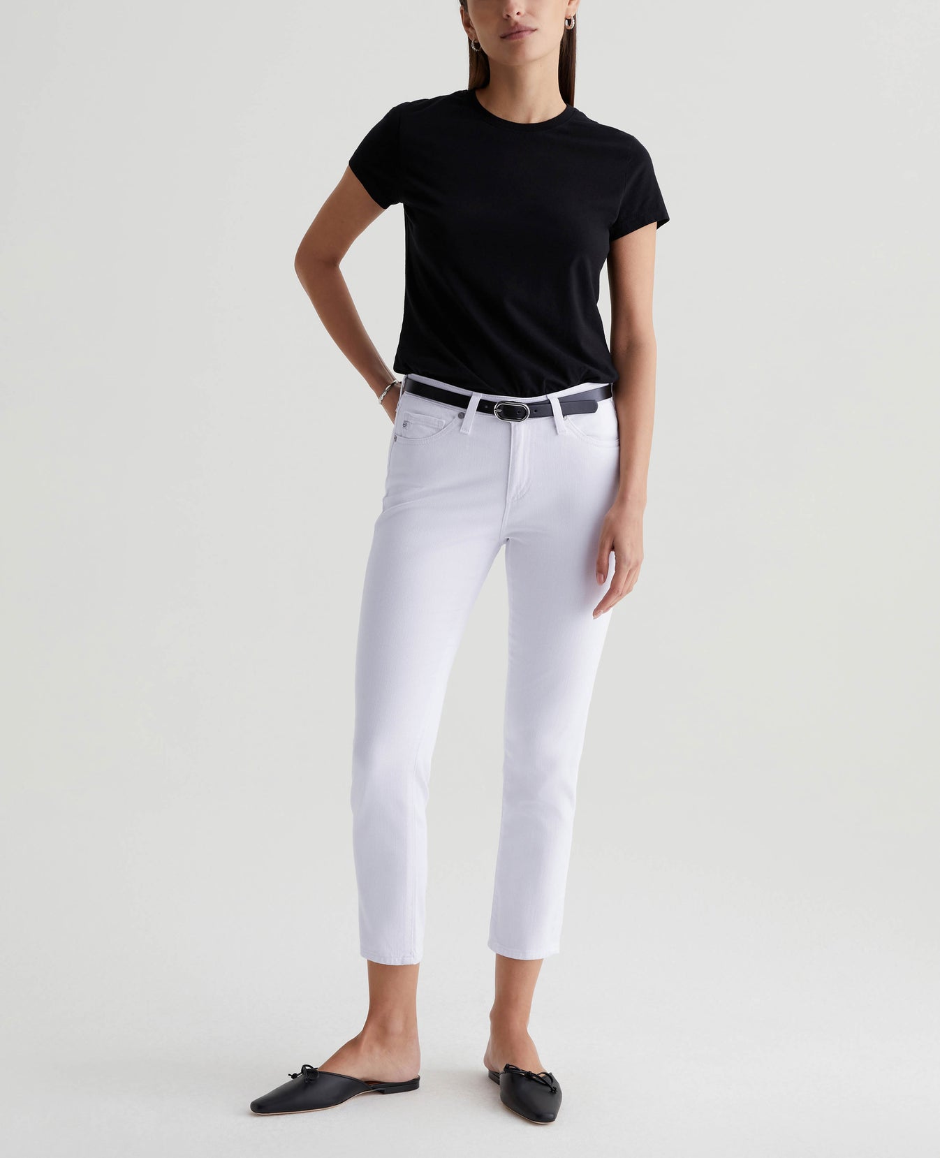 Prima Crop Pearl White Women Bottom Photo 1