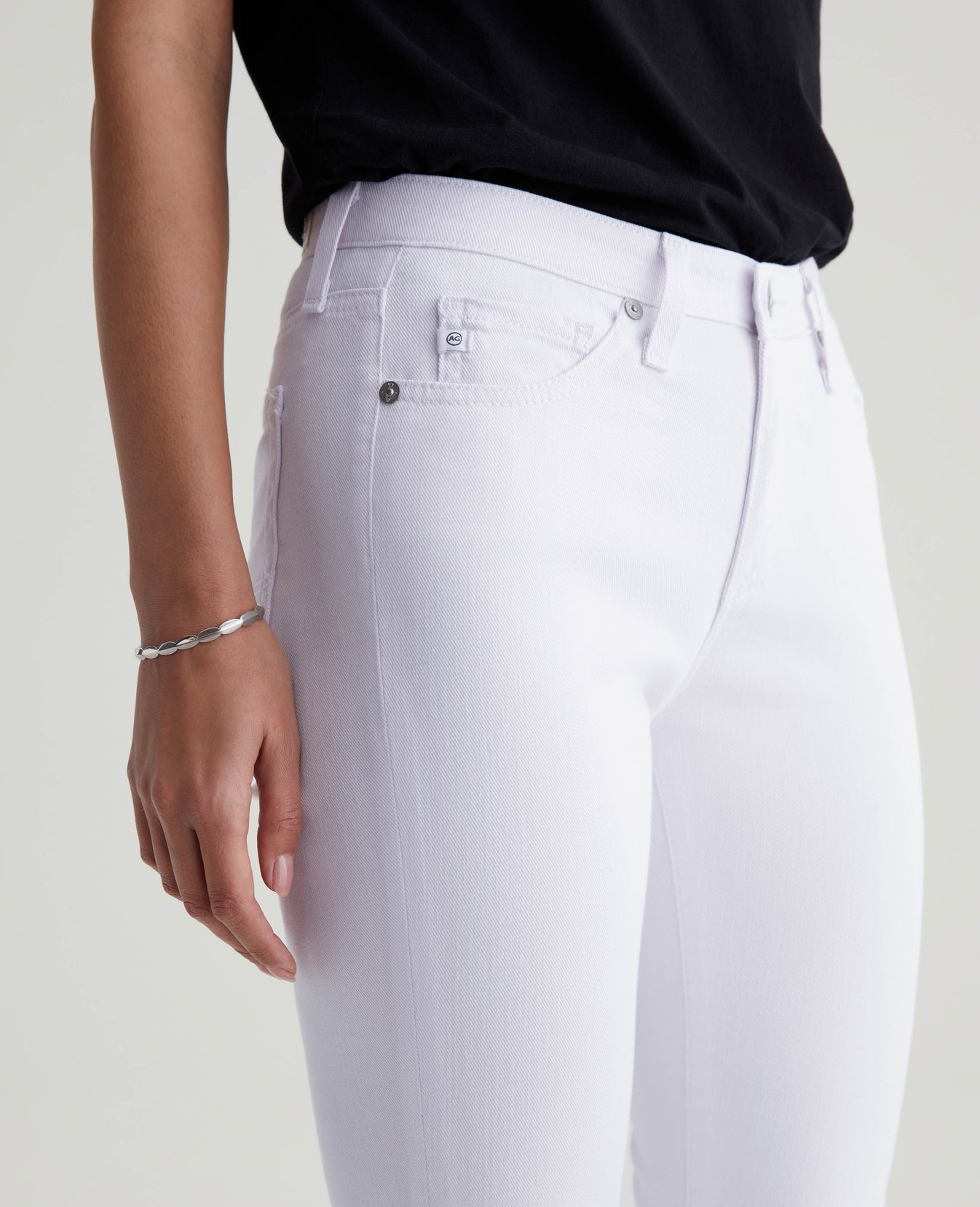 Prima Crop Pearl White Women Bottom Photo 3