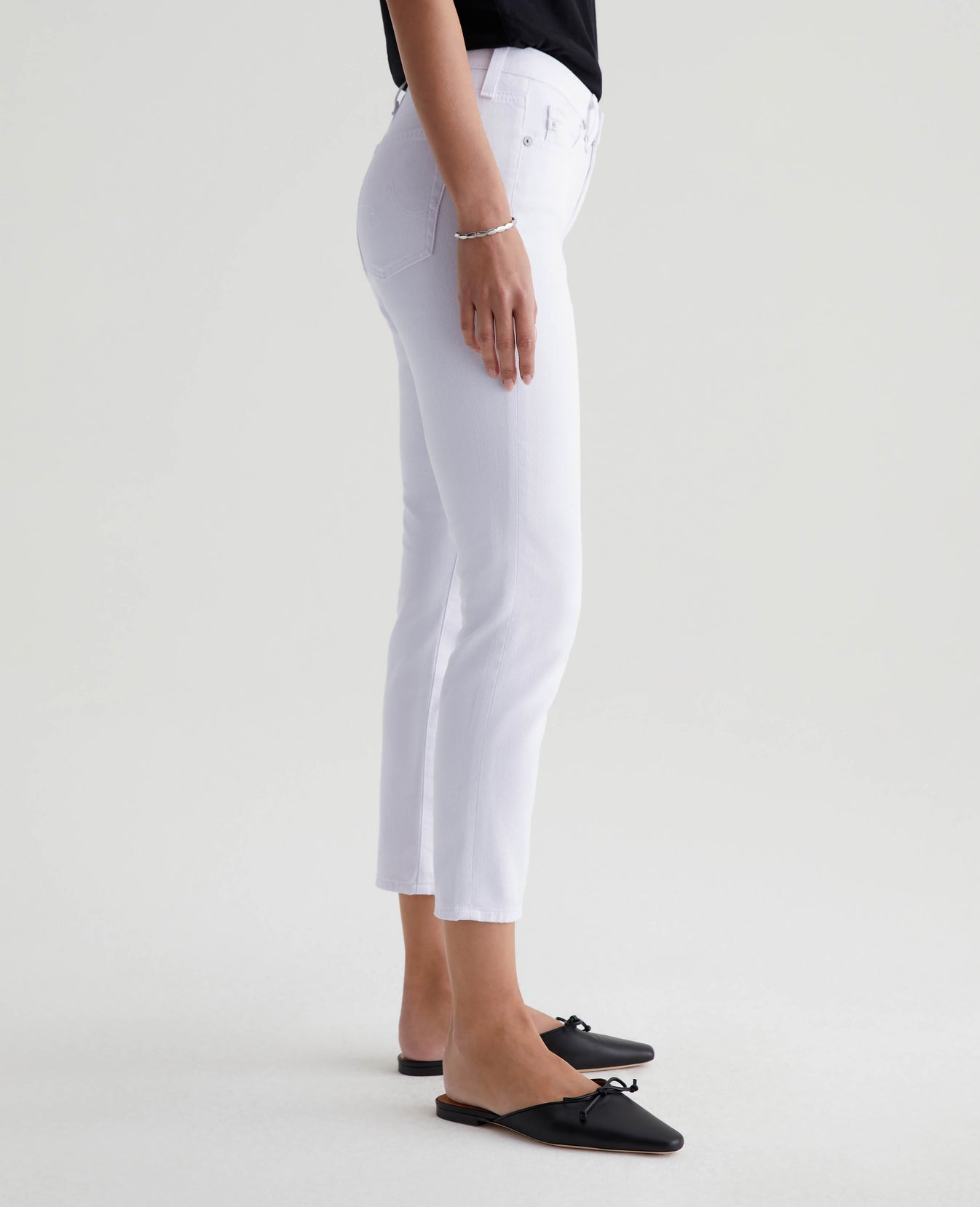 Prima Crop Pearl White Women Bottom Photo 4