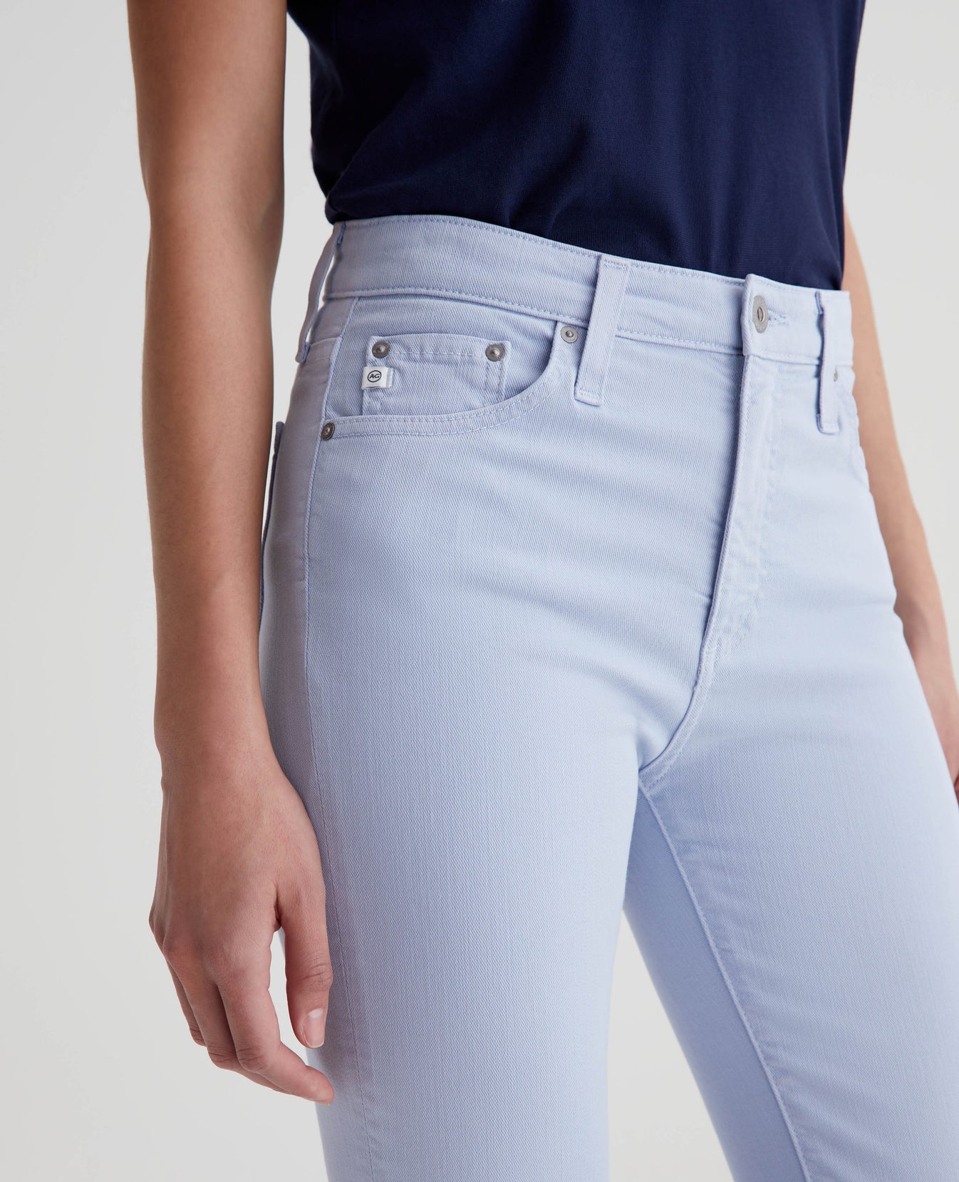 Mari Crop Blue Whisper Womens Bottom Photo 3