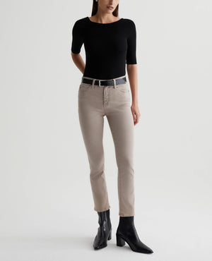 Mari Crop Sulfur Desert Taupe Womens Bottom Photo 1