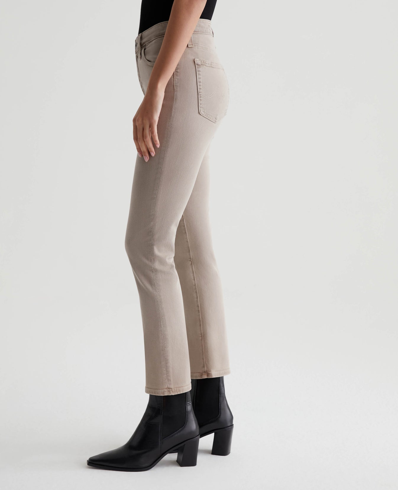 Mari Crop Sulfur Desert Taupe Womens Bottom Photo 4