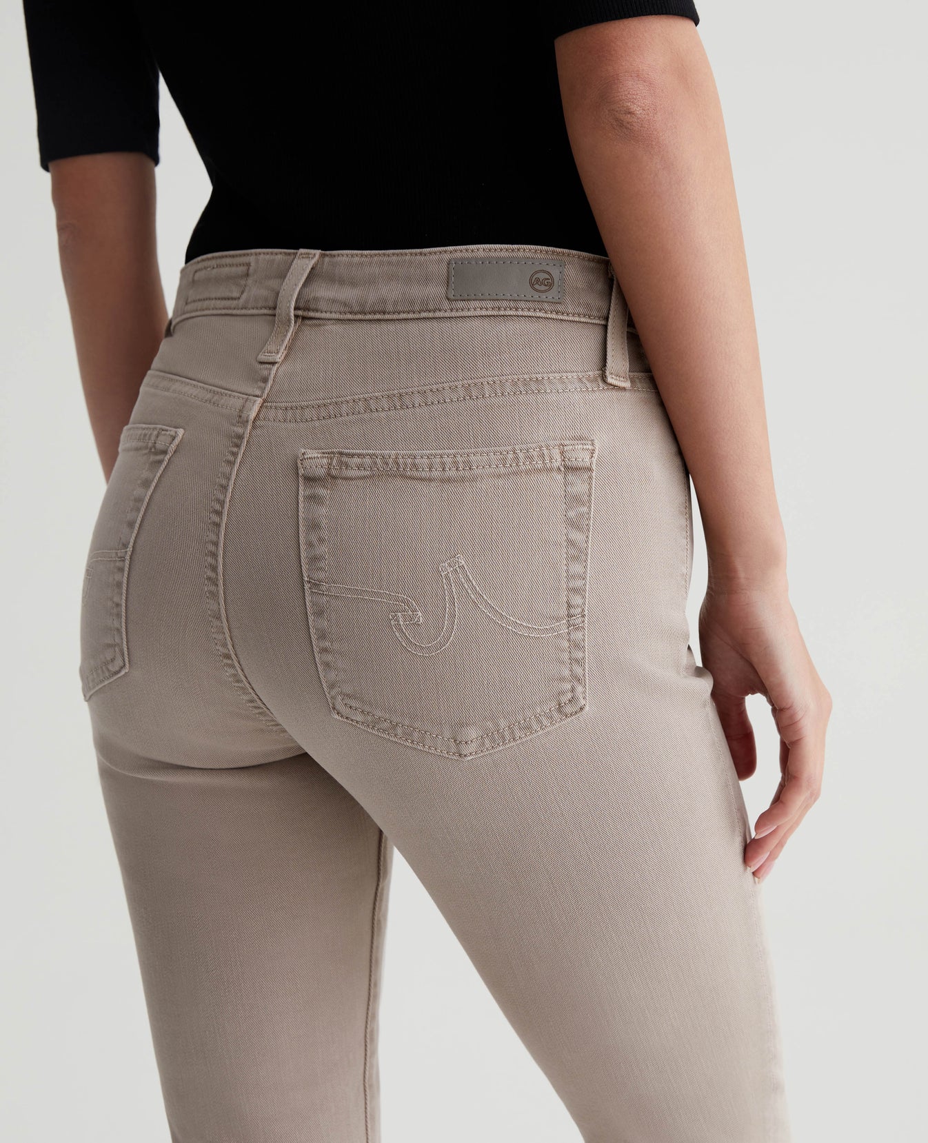 Mari Crop Sulfur Desert Taupe Womens Bottom Photo 5