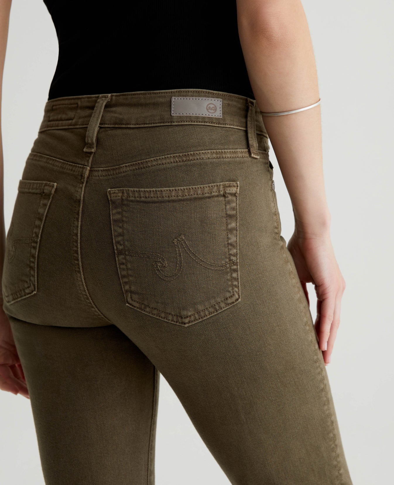 Mari Crop Sulfur Shady Moss Womens Bottom Photo 6