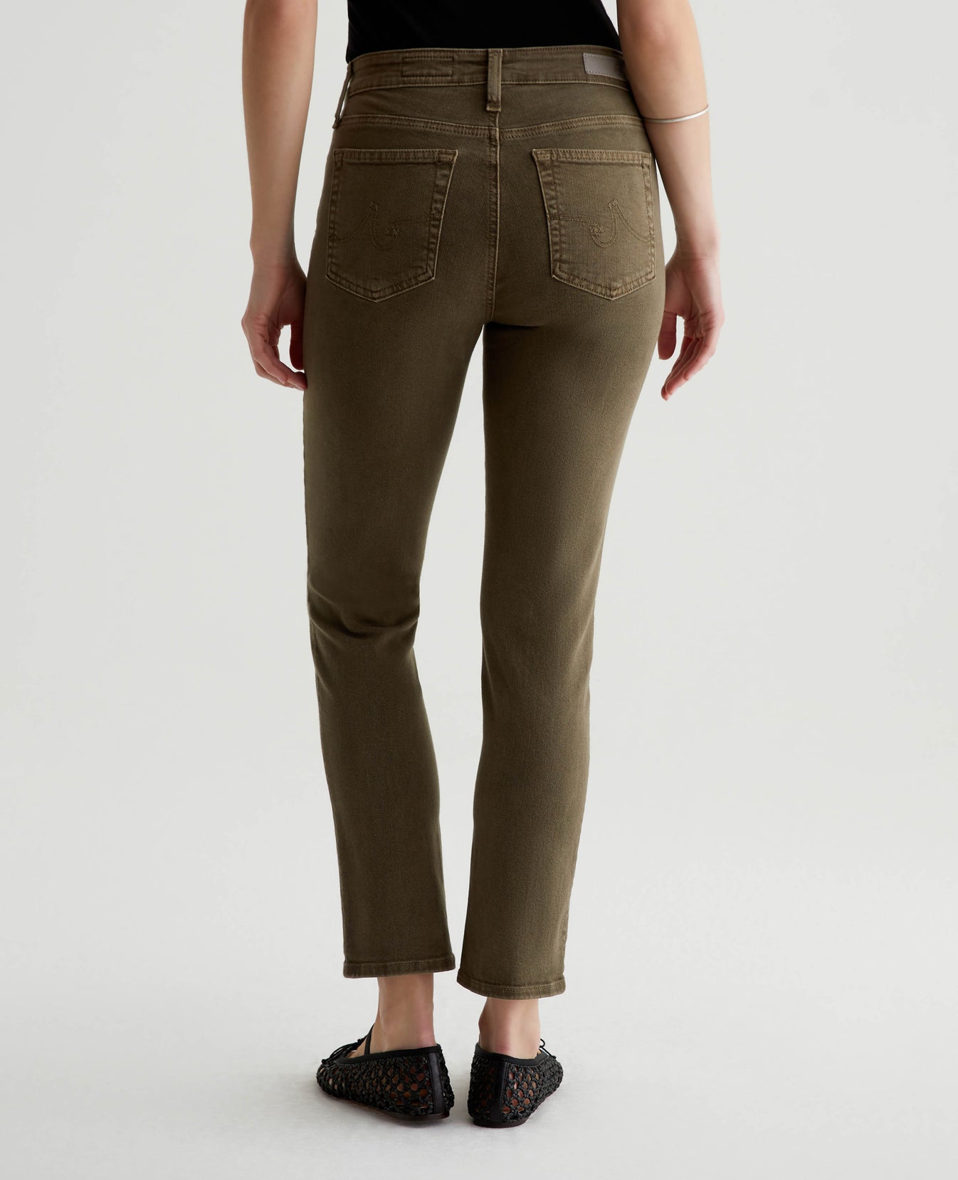 Mari Crop Sulfur Shady Moss Womens Bottom Photo 7