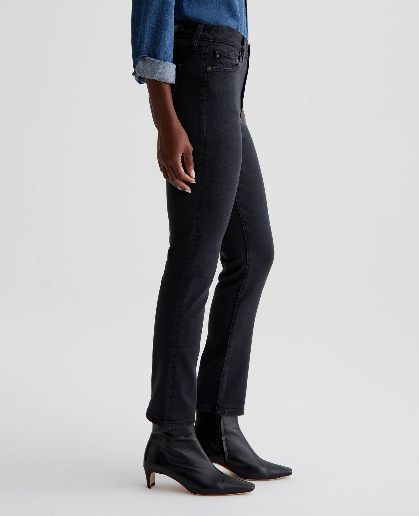 Mari Crop Sulfur Black Womens Bottom Photo 4