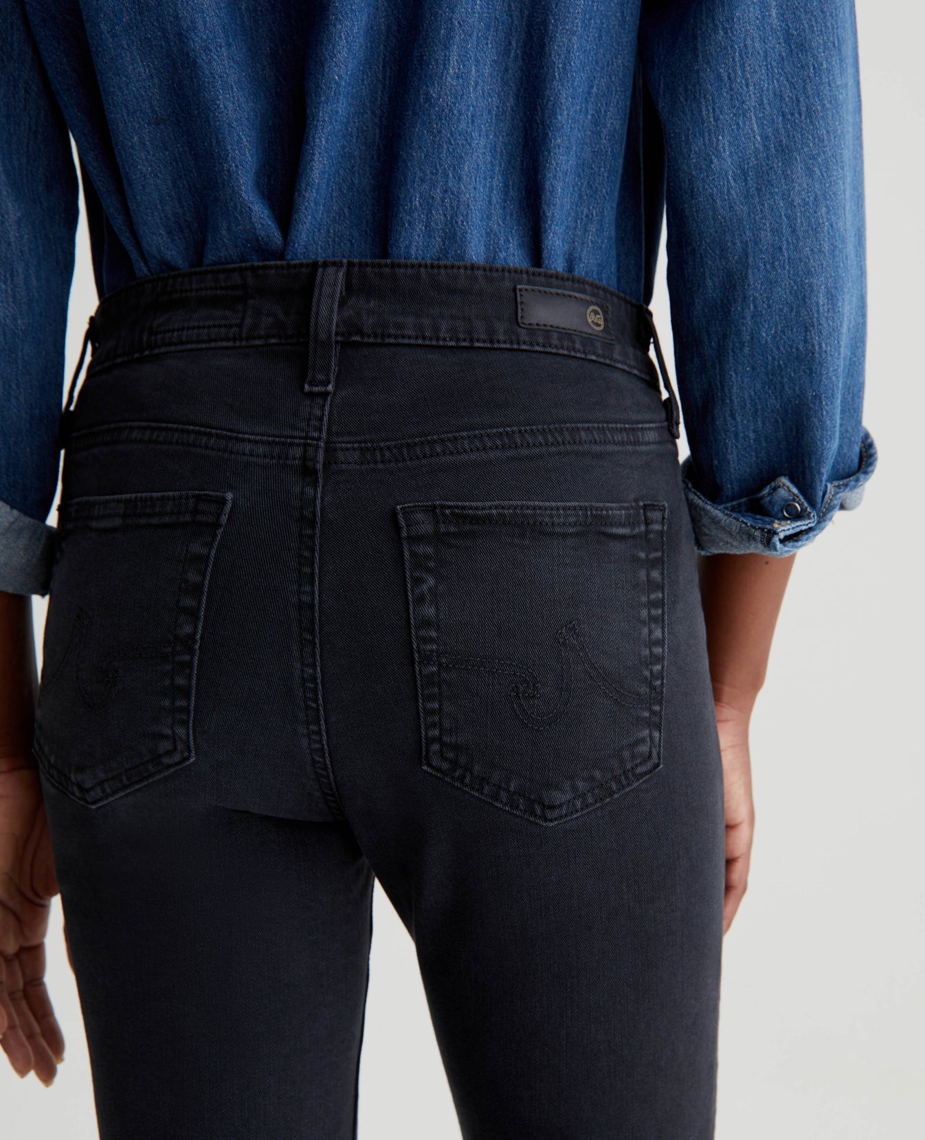 Mari Crop Sulfur Black Womens Bottom Photo 6