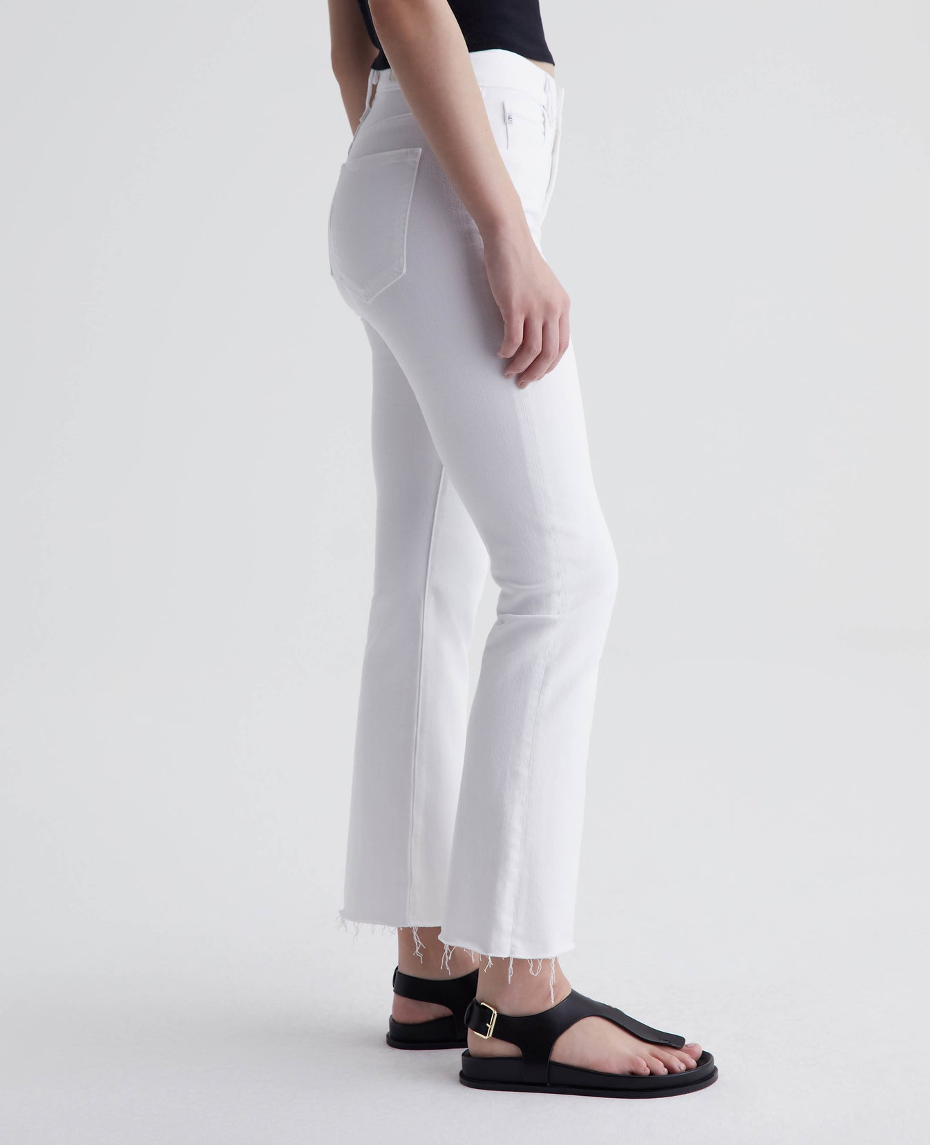 Farrah Boot Crop Modern White Womens Bottom Photo 4
