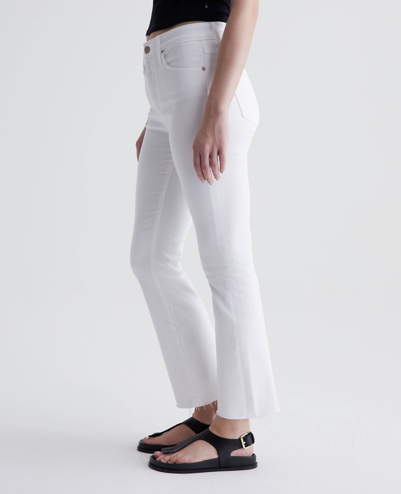 Farrah Boot Crop Modern White Womens Bottom Photo 6