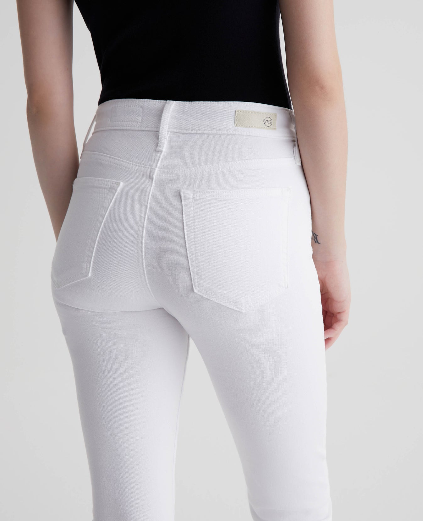 Farrah Boot Crop Modern White Womens Bottom Photo 7