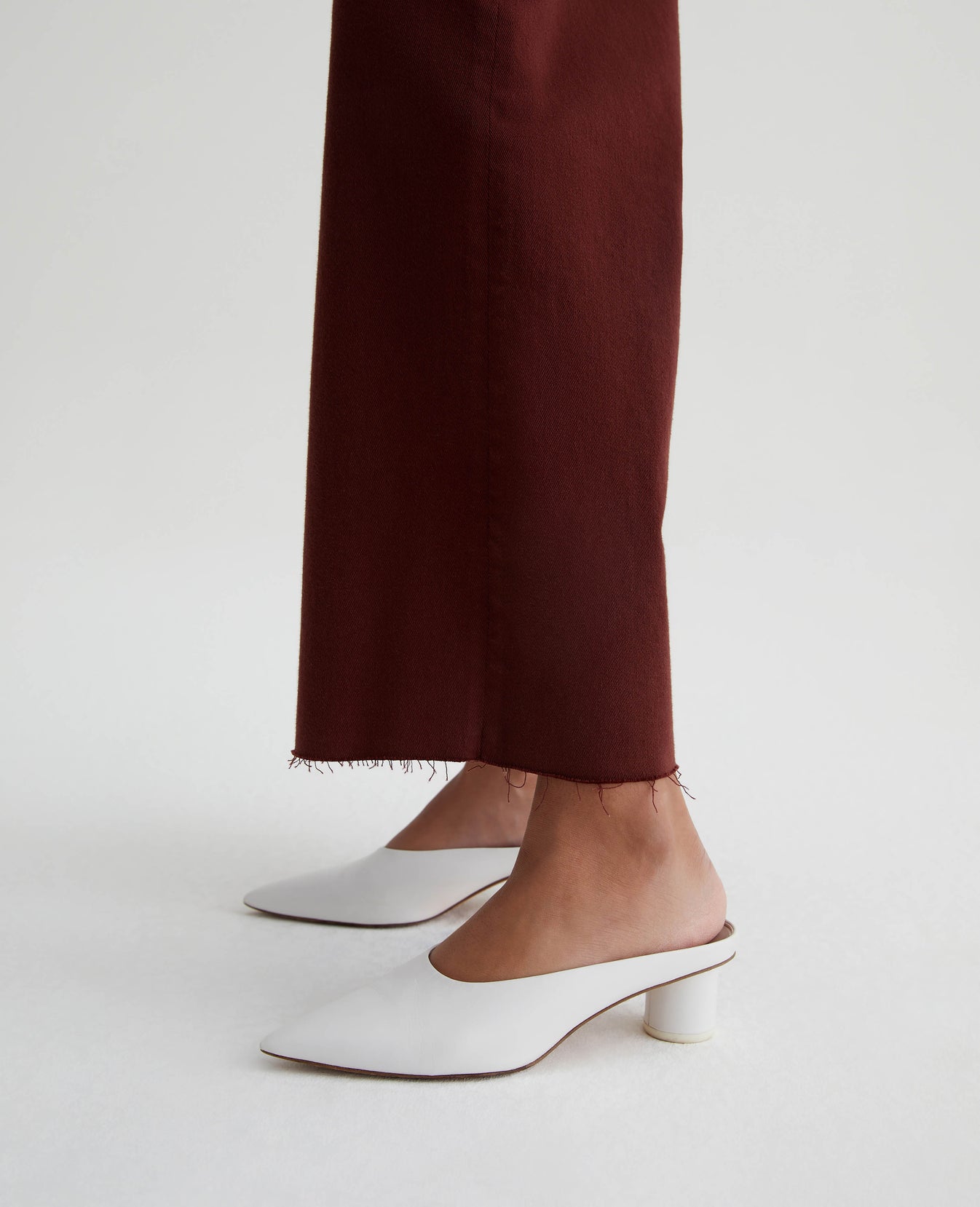 Saige Wide Leg Crop Dark Plum Womens Bottom Photo 5