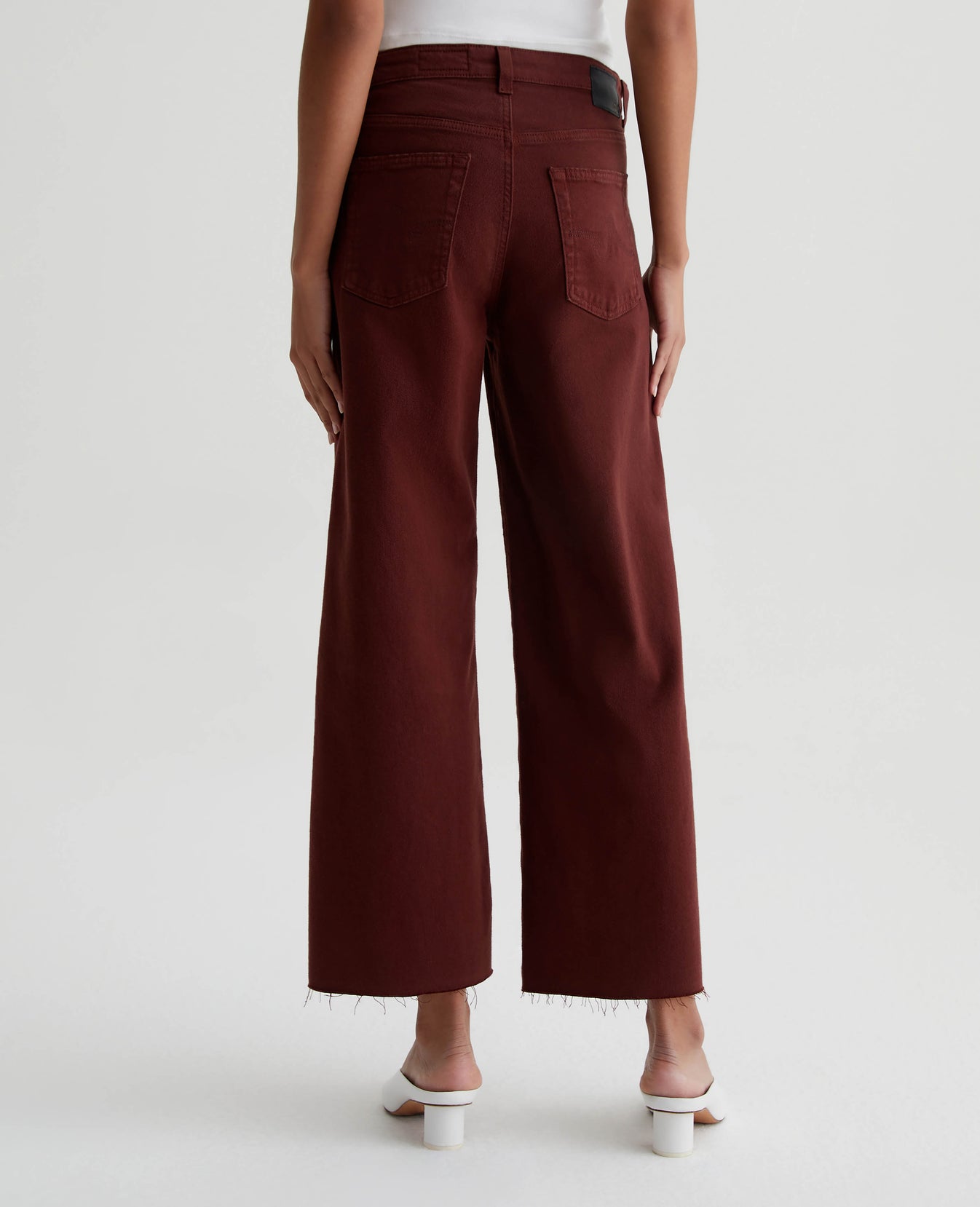 Saige Wide Leg Crop Dark Plum Womens Bottom Photo 8