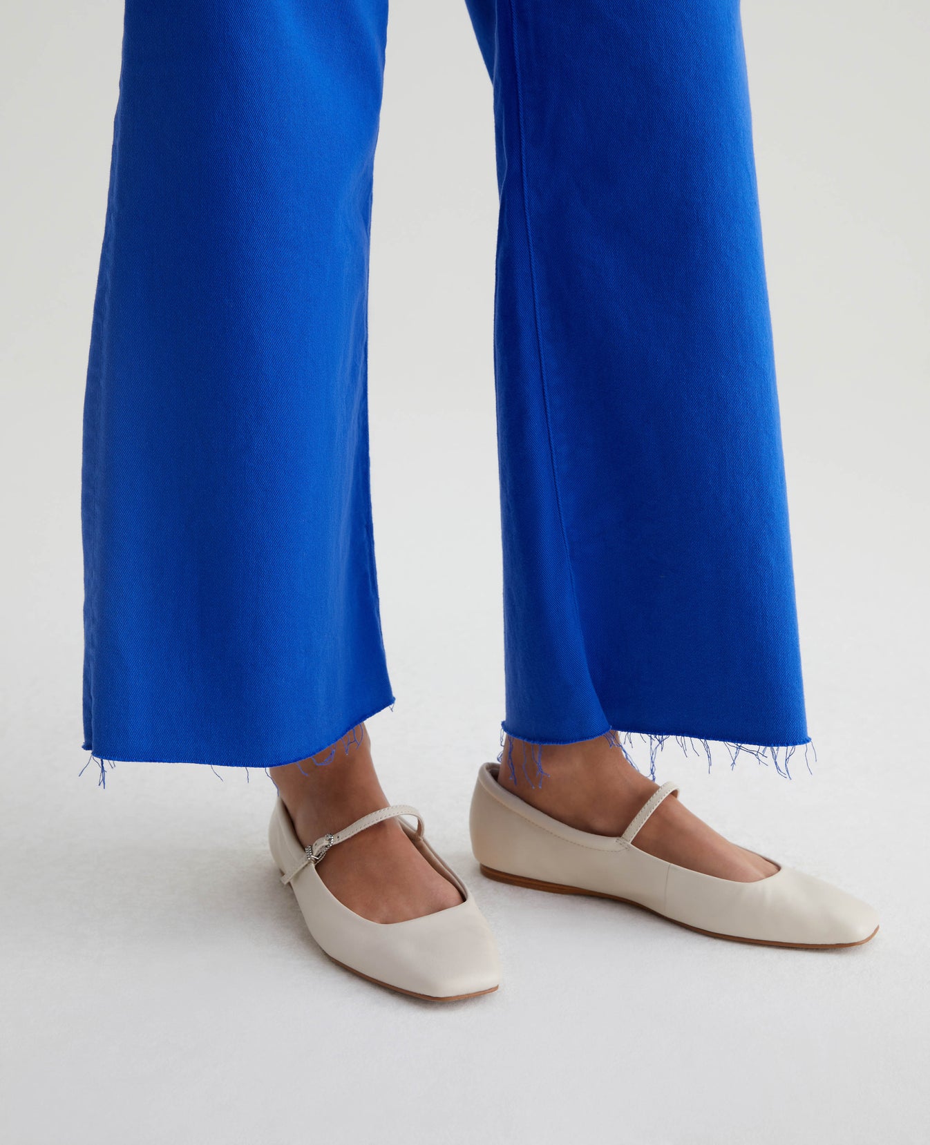 Saige Wide Leg Crop Electric Blue Womens Bottom Photo 5
