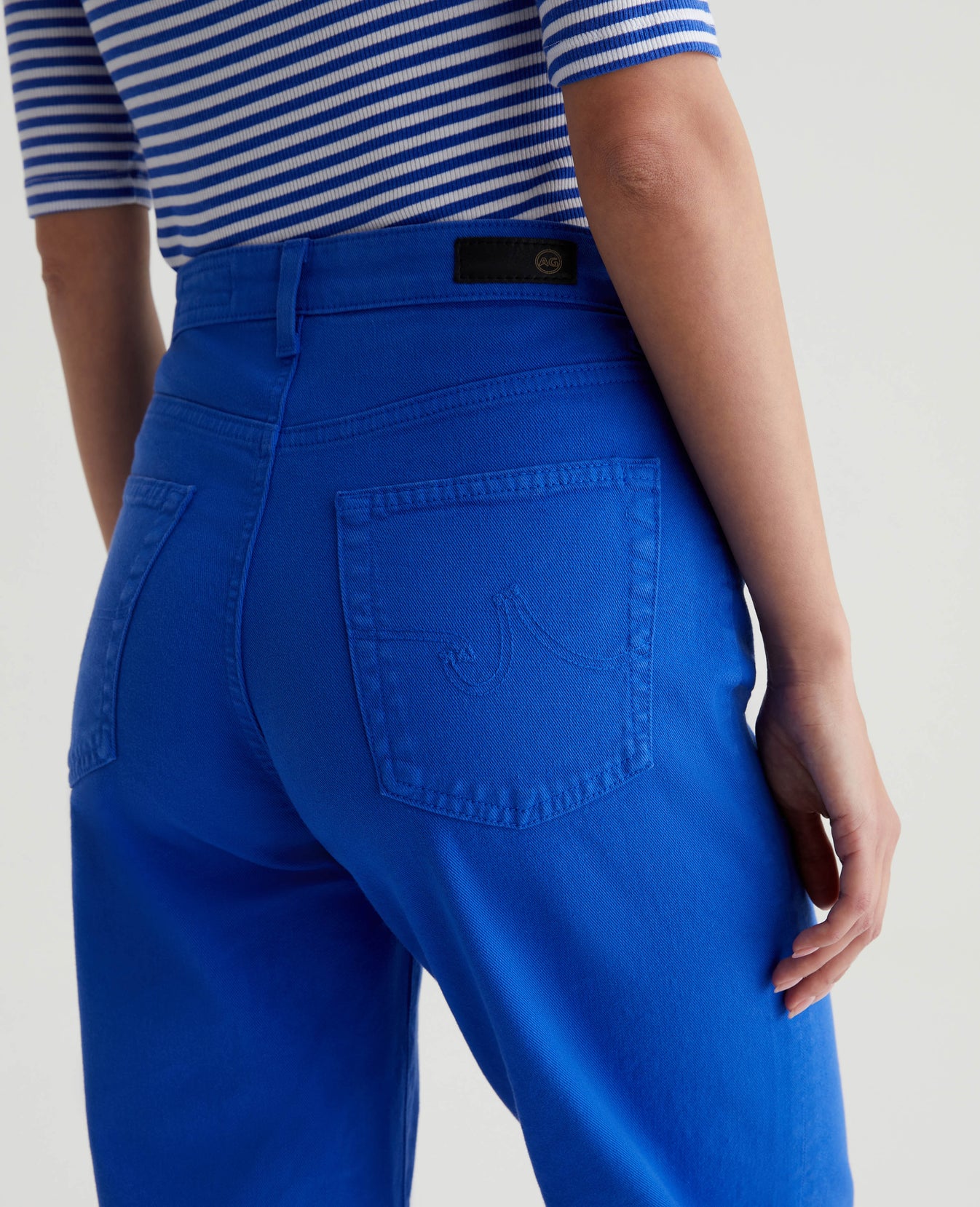 Saige Wide Leg Crop Electric Blue Womens Bottom Photo 7