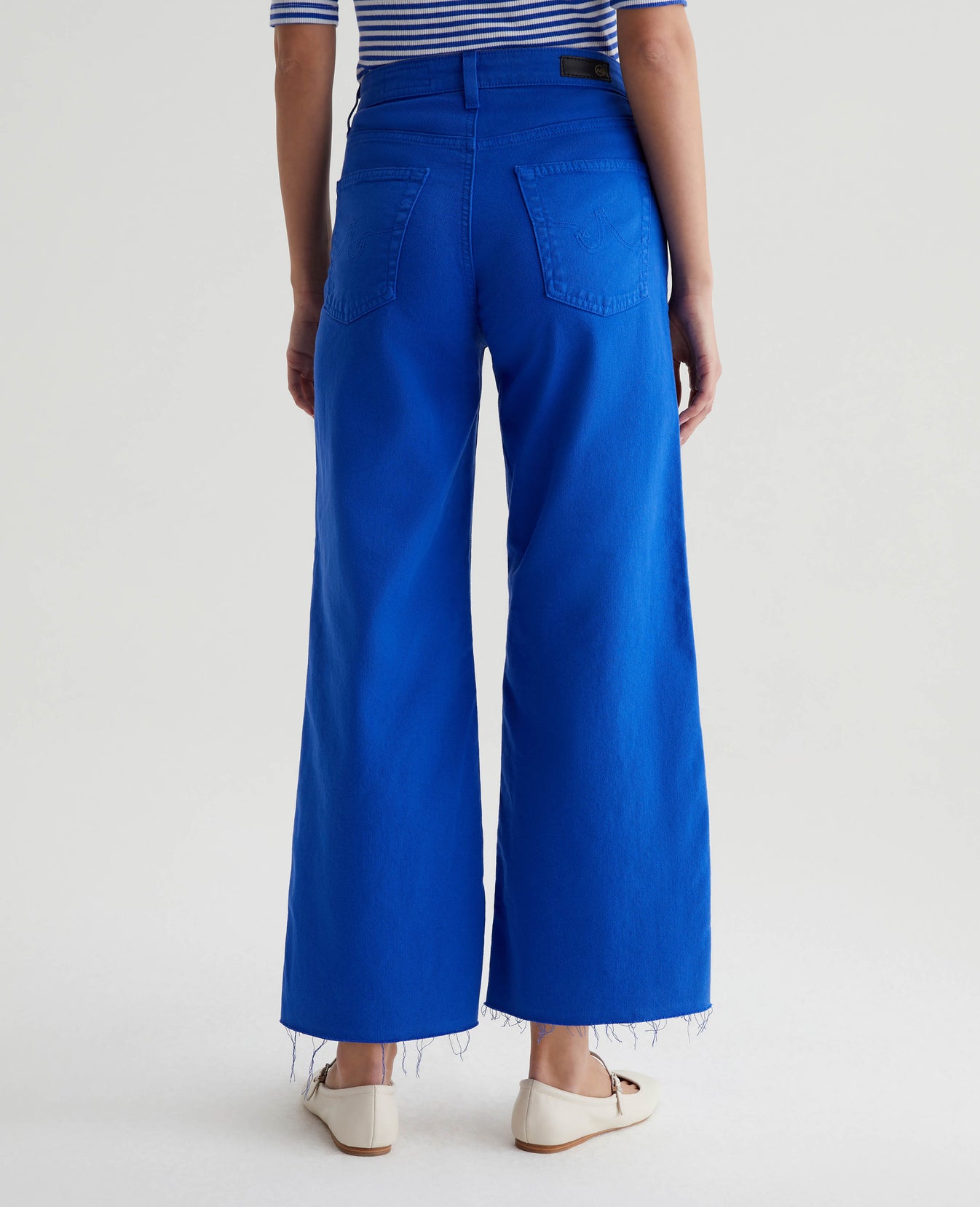 Saige Wide Leg Crop Electric Blue Womens Bottom Photo 8