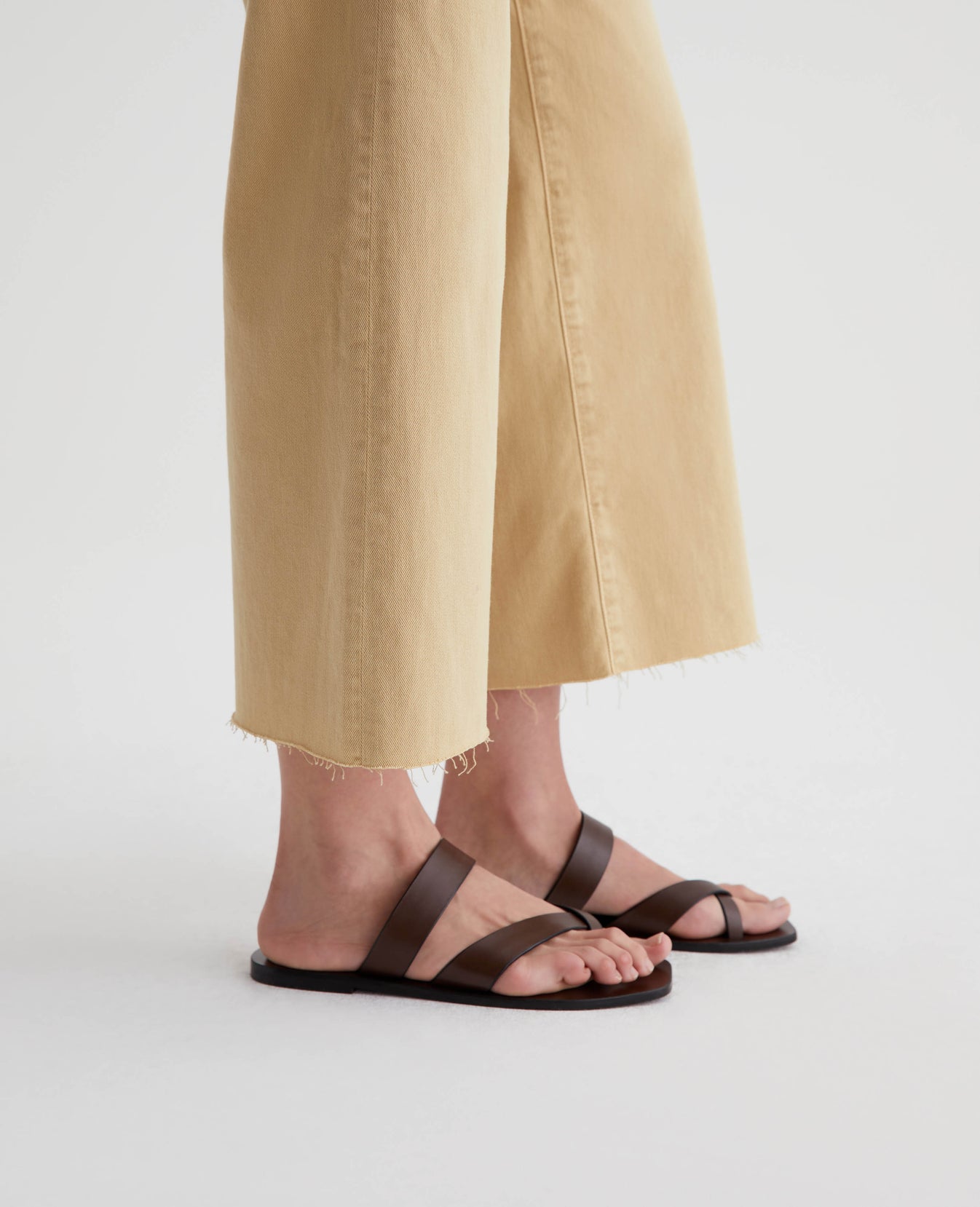 Saige Wide Leg Crop Sulfur Aspen Yellow Womens Bottom Photo 5