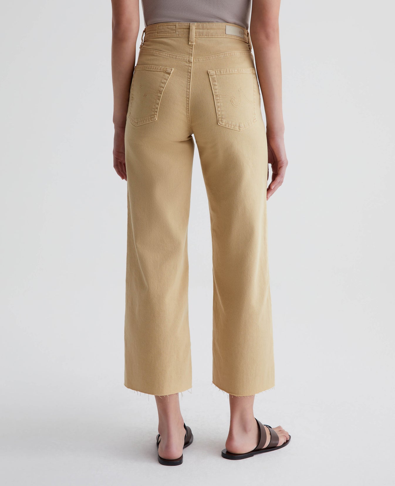 Saige Wide Leg Crop Sulfur Aspen Yellow Womens Bottom Photo 8