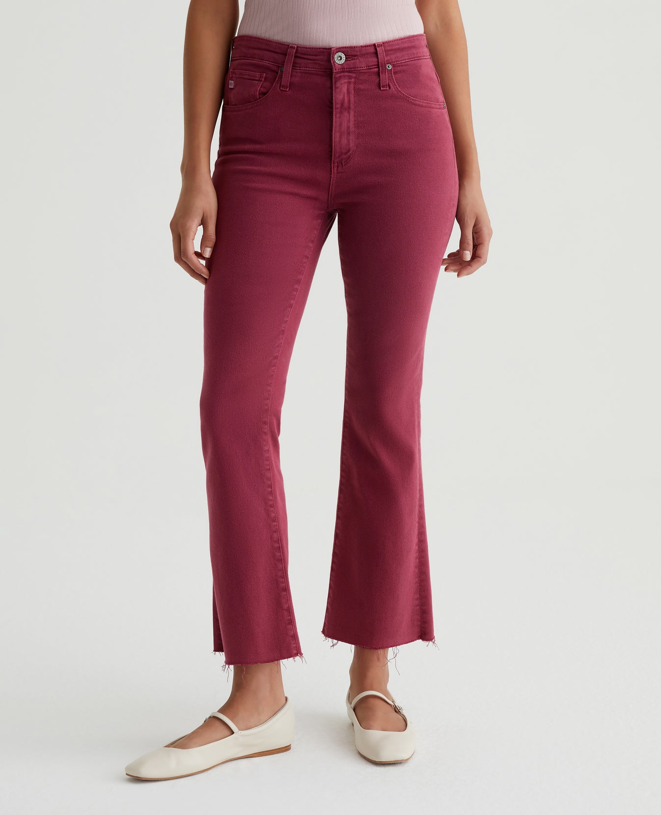 Farrah Boot Crop Hi-White Twilight Magenta Womens Bottom Photo 2