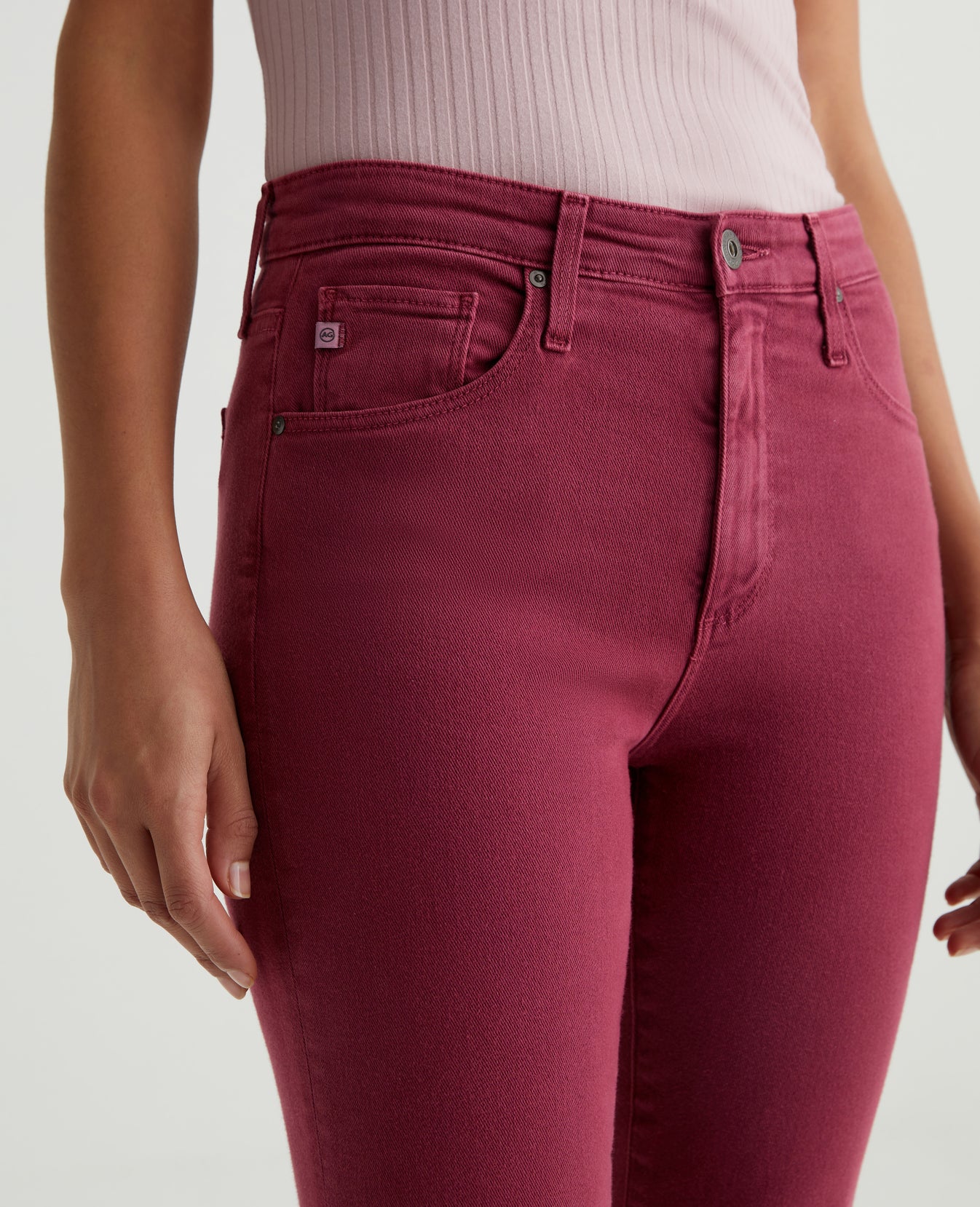 Farrah Boot Crop Hi-White Twilight Magenta Womens Bottom Photo 3