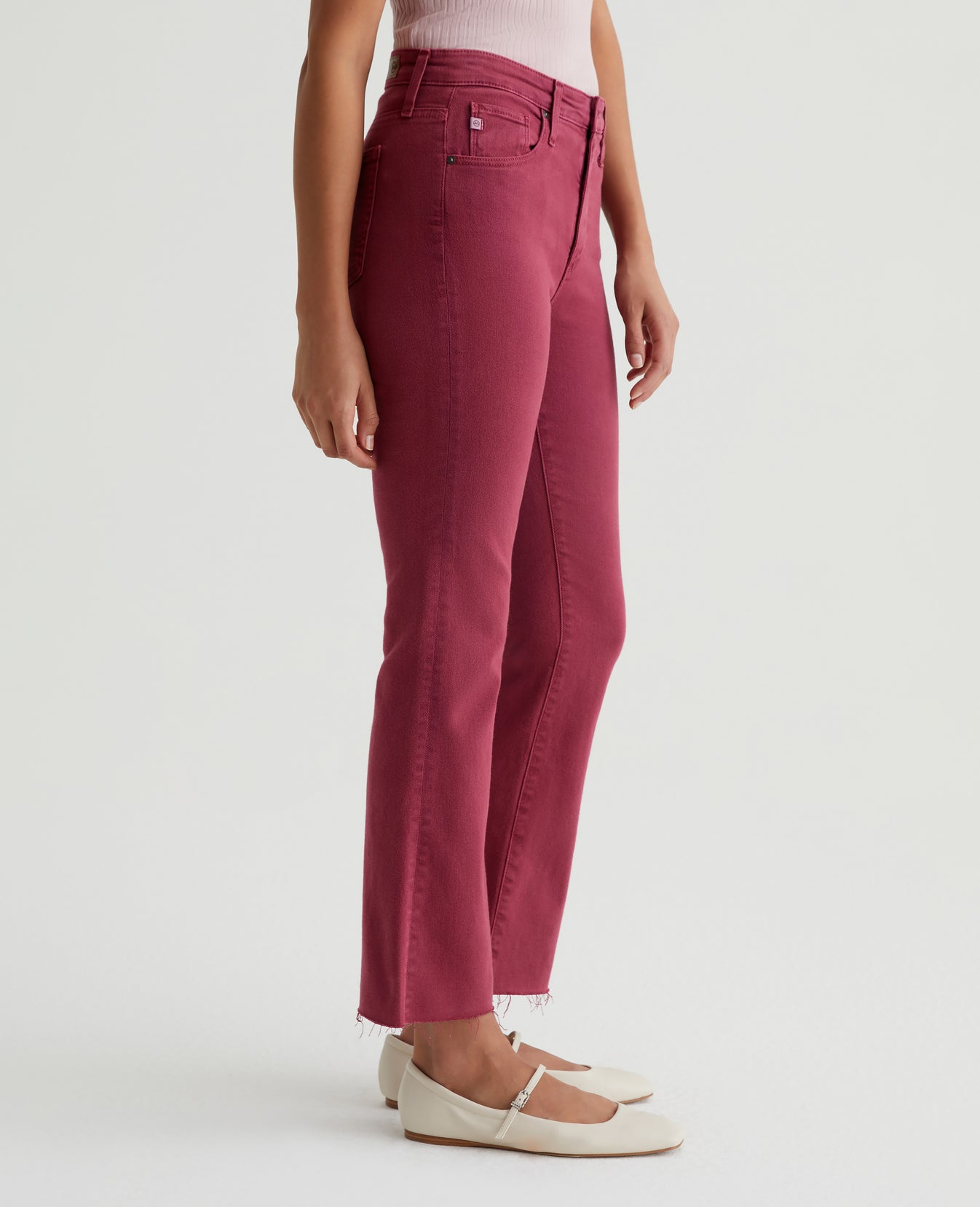 Farrah Boot Crop Hi-White Twilight Magenta Womens Bottom Photo 4