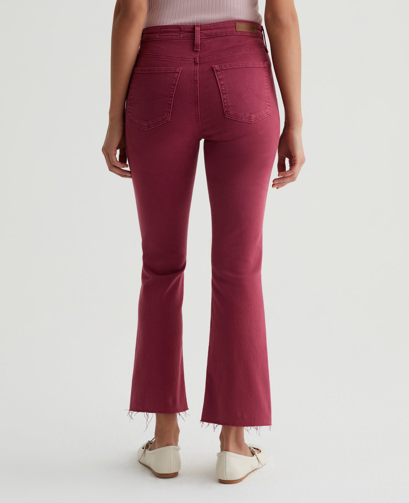 Farrah Boot Crop Hi-White Twilight Magenta Womens Bottom Photo 8