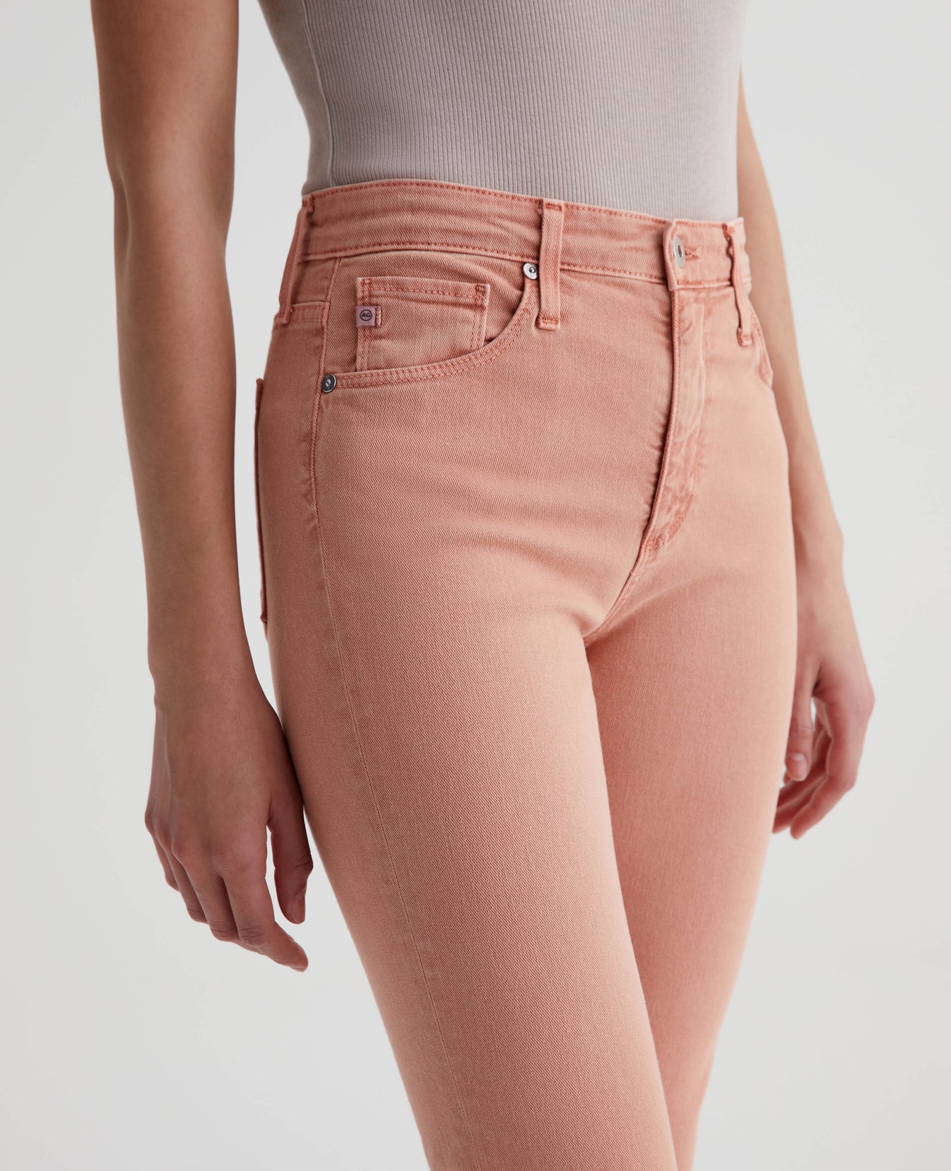 Farrah Boot Crop Sulfur Pink Peach Womens Bottom Photo 3