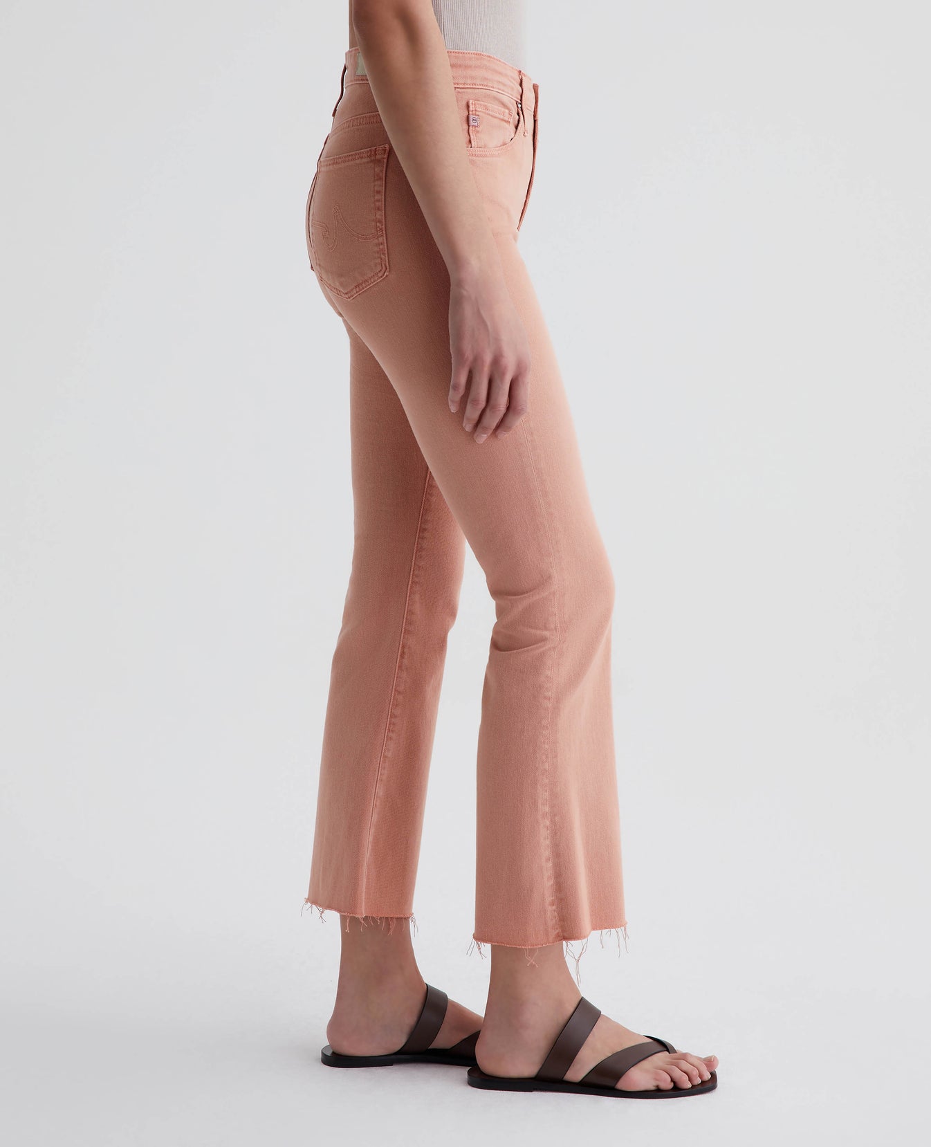 Farrah Boot Crop Sulfur Pink Peach Womens Bottom Photo 4